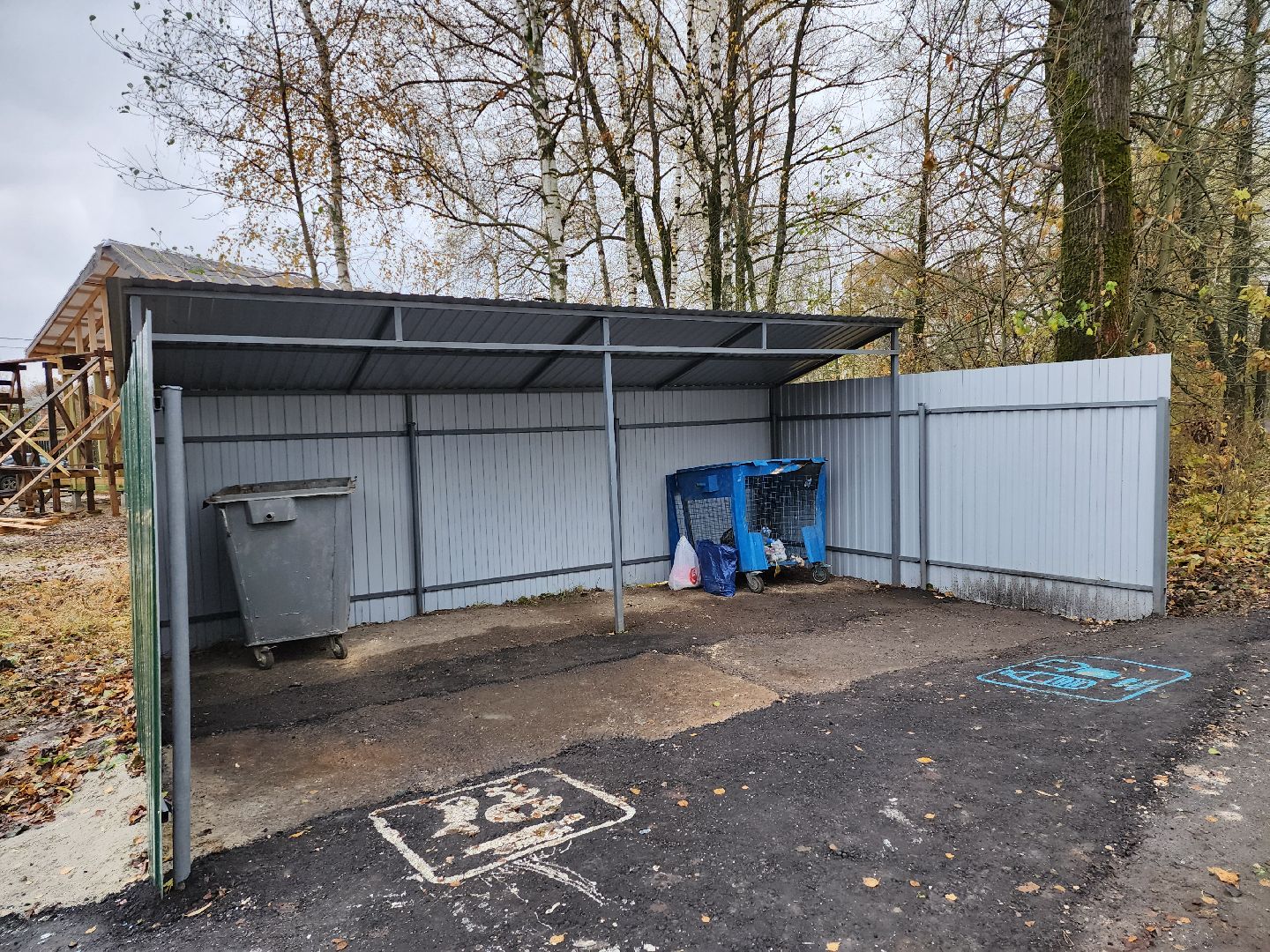 Серпухов, Подмосковье, Шарапова Охота, Мусорные контейнеры,