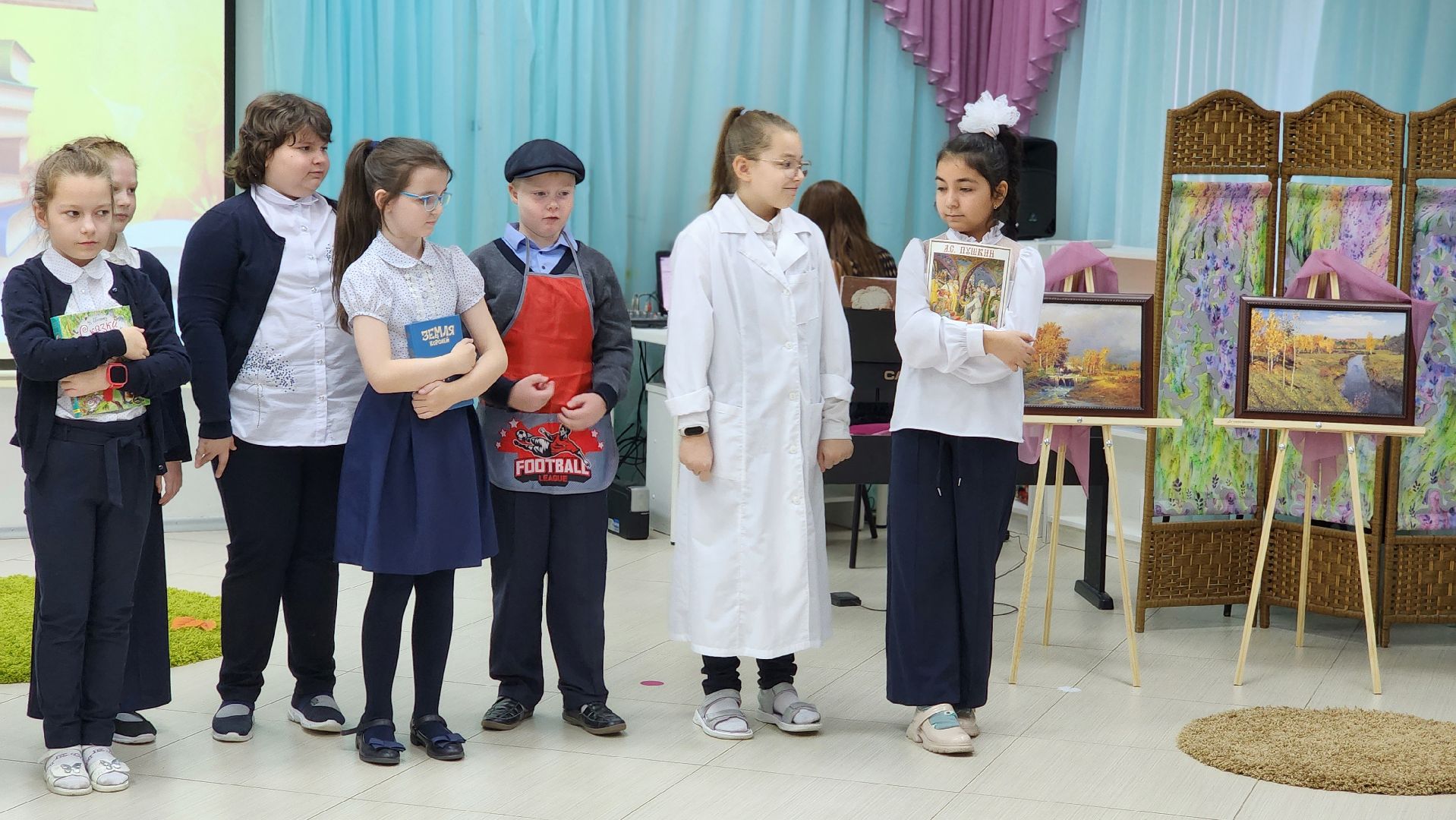 открытие, картиннная галерея в детском саду, библиотека, инновационная площадка, протвино,