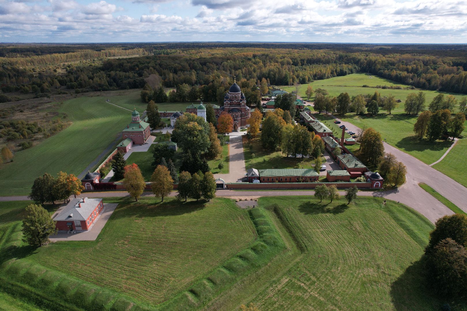 можайск, монастырь, культура,видео с коптера,