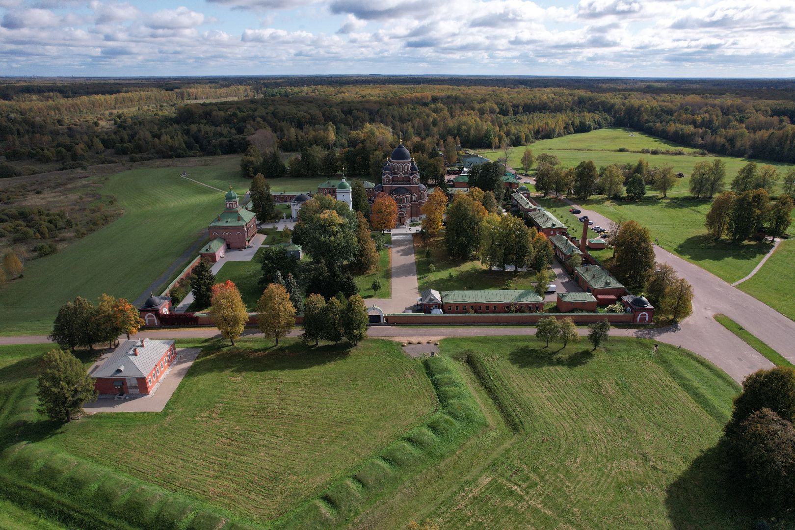 можайск, монастырь, культура,видео с коптера,