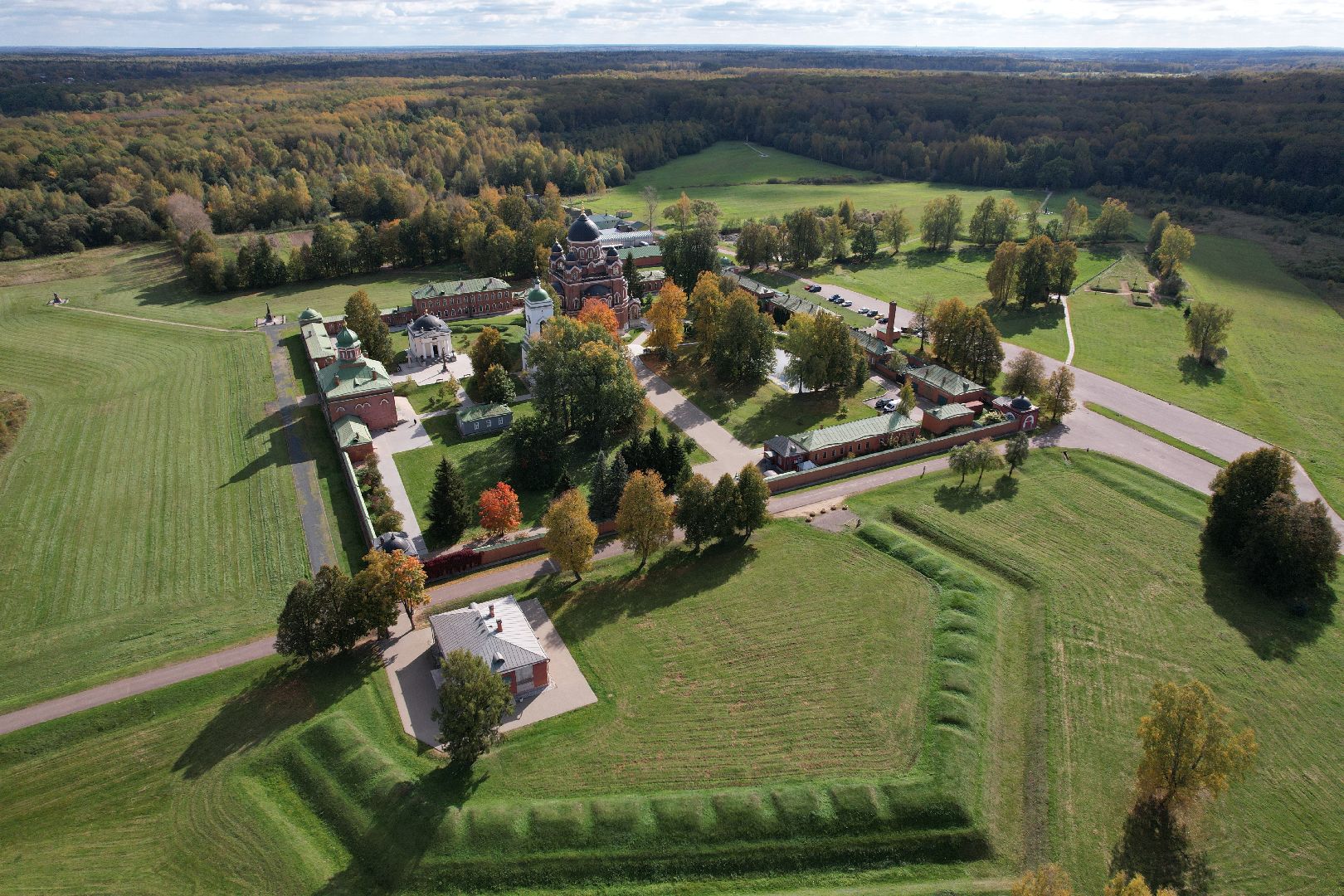 можайск, монастырь, культура,видео с коптера,