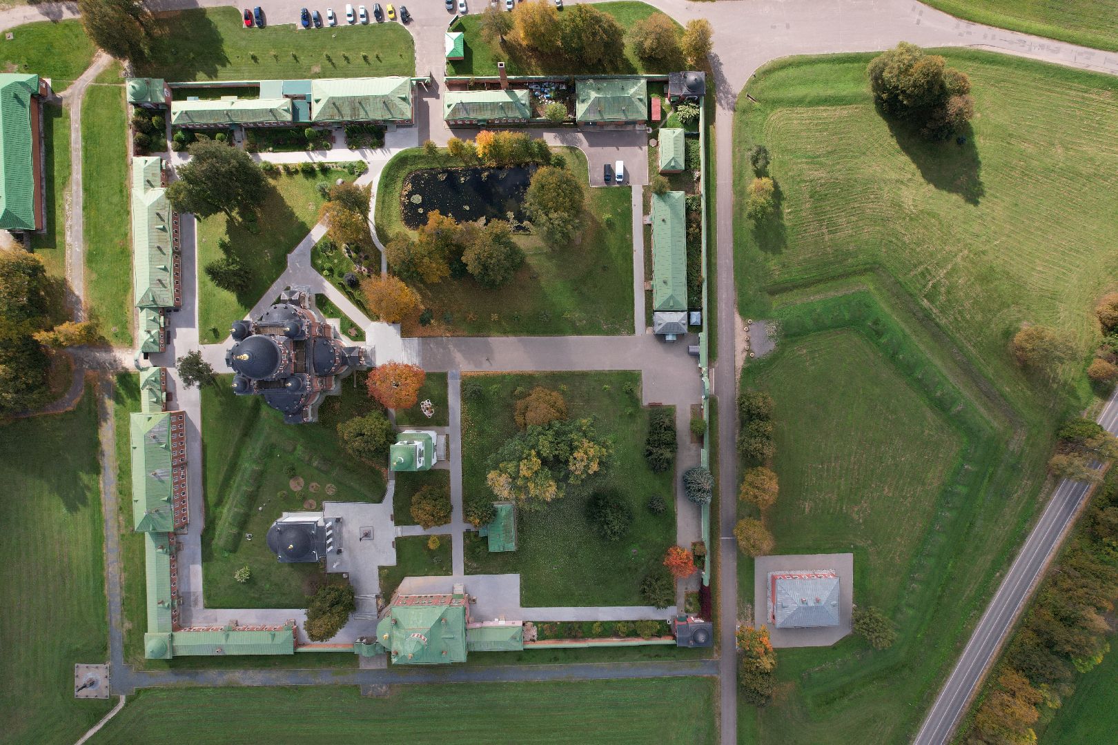 можайск, монастырь, культура,видео с коптера,