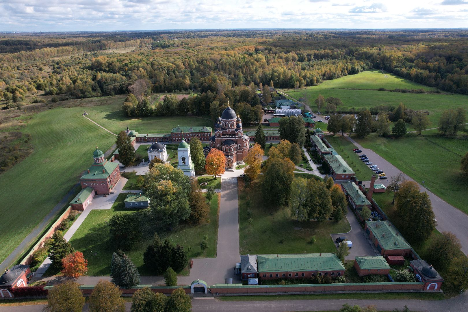 можайск, монастырь, культура,видео с коптера,