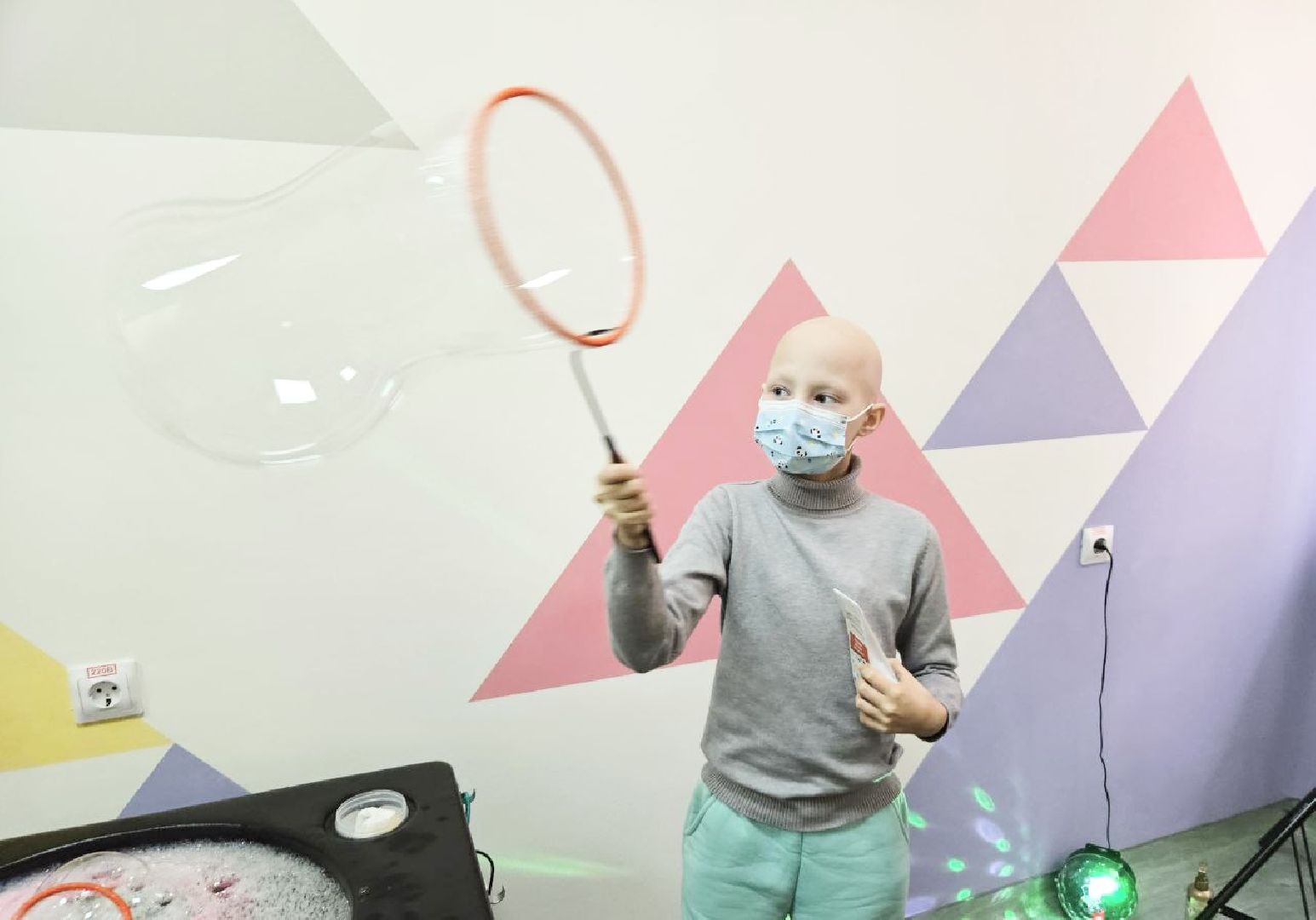 Балашиха, Подмосковье, Медицина, Онкология, Рак, московский областной онкодиспансер, Шоу мыльных пузырей,