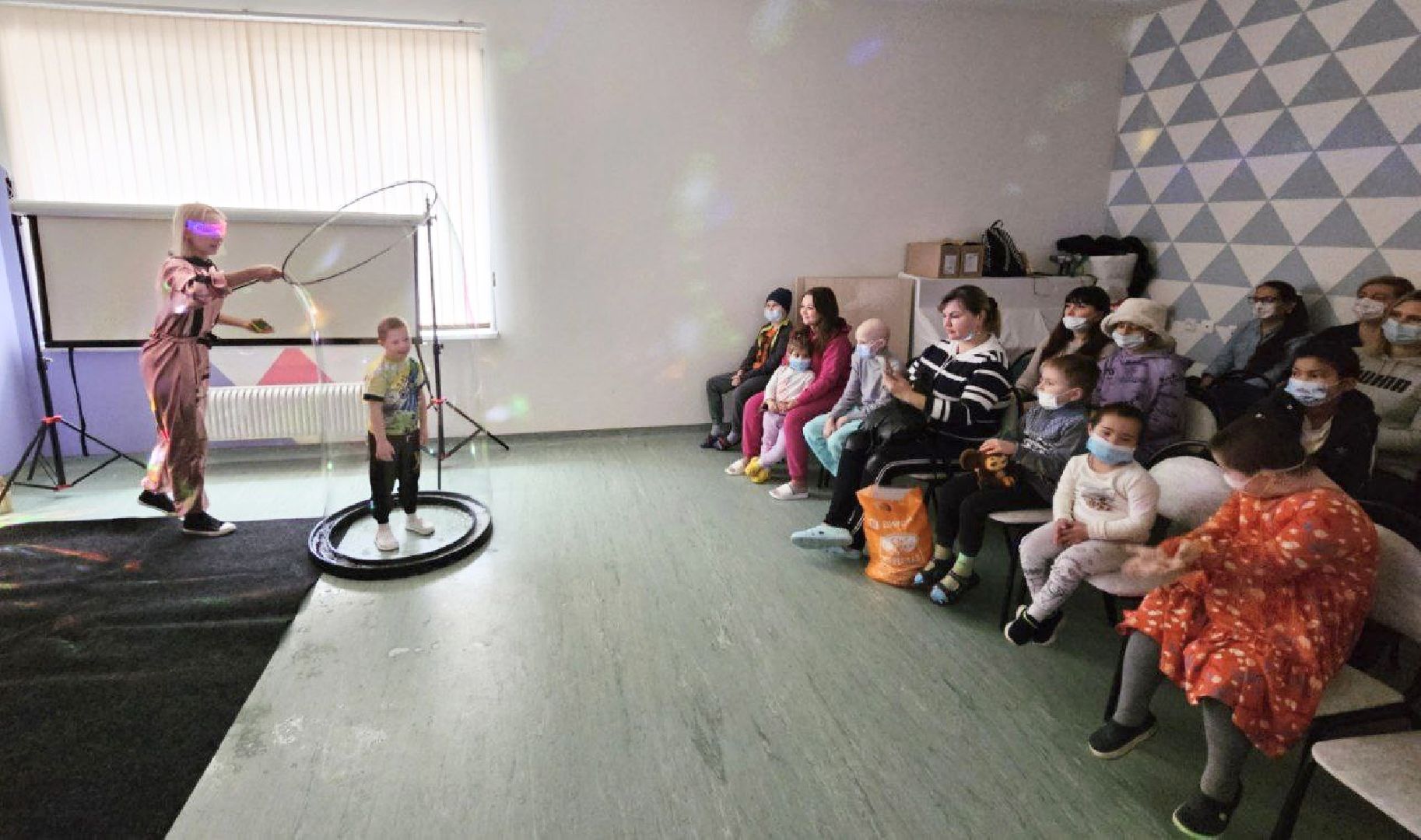 Балашиха, Подмосковье, Медицина, Онкология, Рак, московский областной онкодиспансер, Шоу мыльных пузырей,