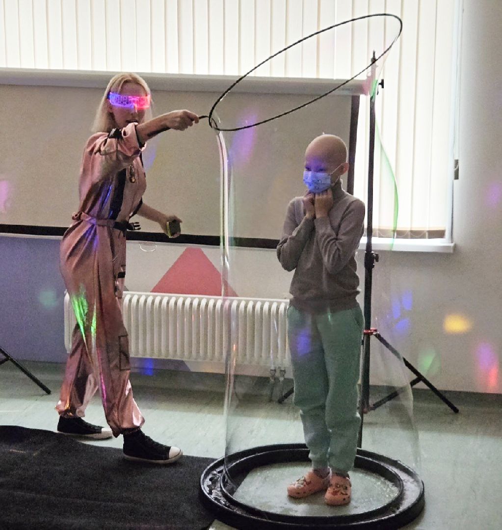 Балашиха, Подмосковье, Медицина, Онкология, Рак, московский областной онкодиспансер, Шоу мыльных пузырей,