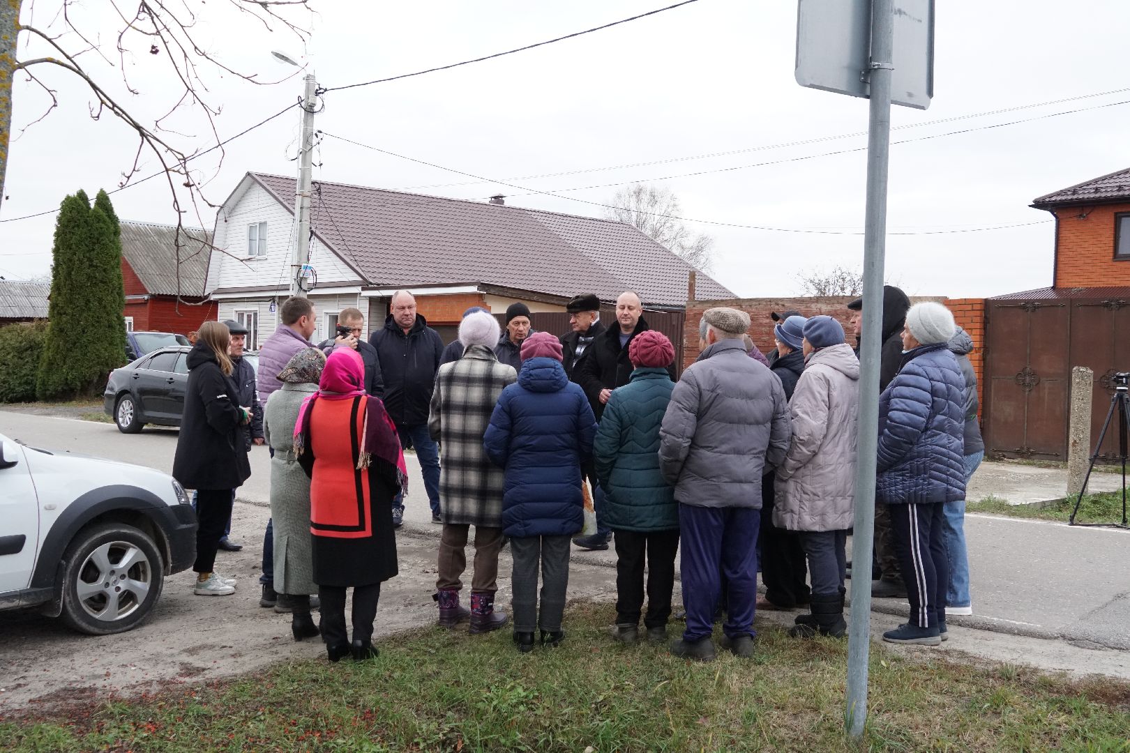 Егорьевск, Батраки, благоустройство, встреча с жителями, деревня, тротуар, свет, пруд,