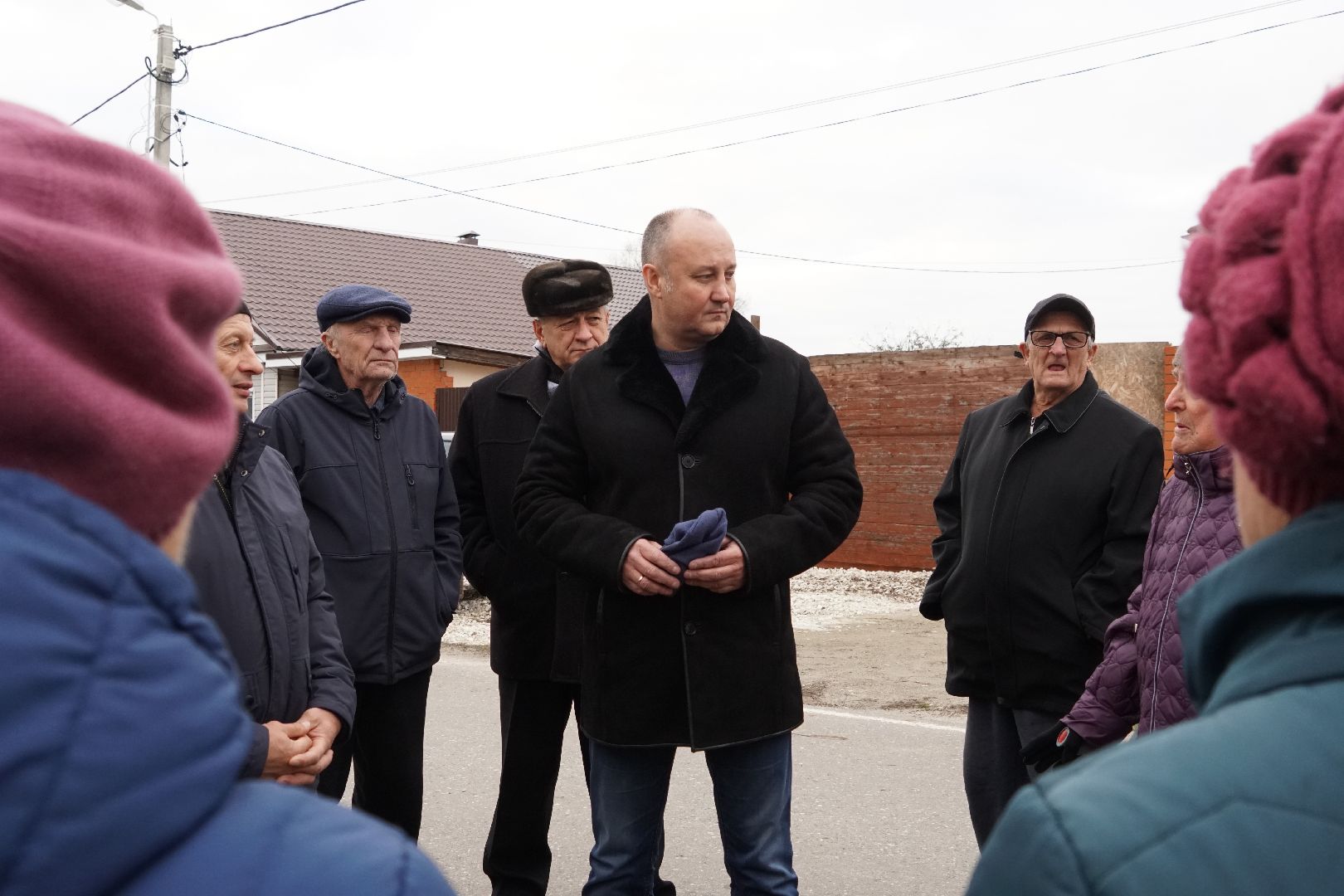Егорьевск, Батраки, благоустройство, встреча с жителями, деревня, тротуар, свет, пруд,