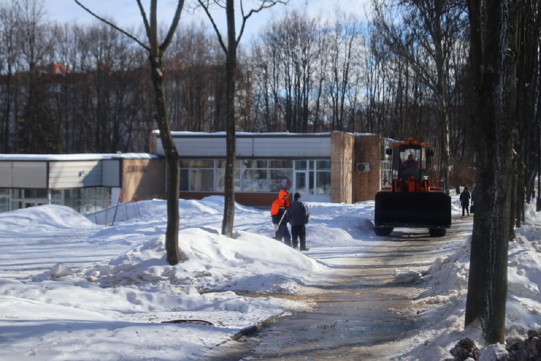 Пущино, уборка снега, ЖКХ