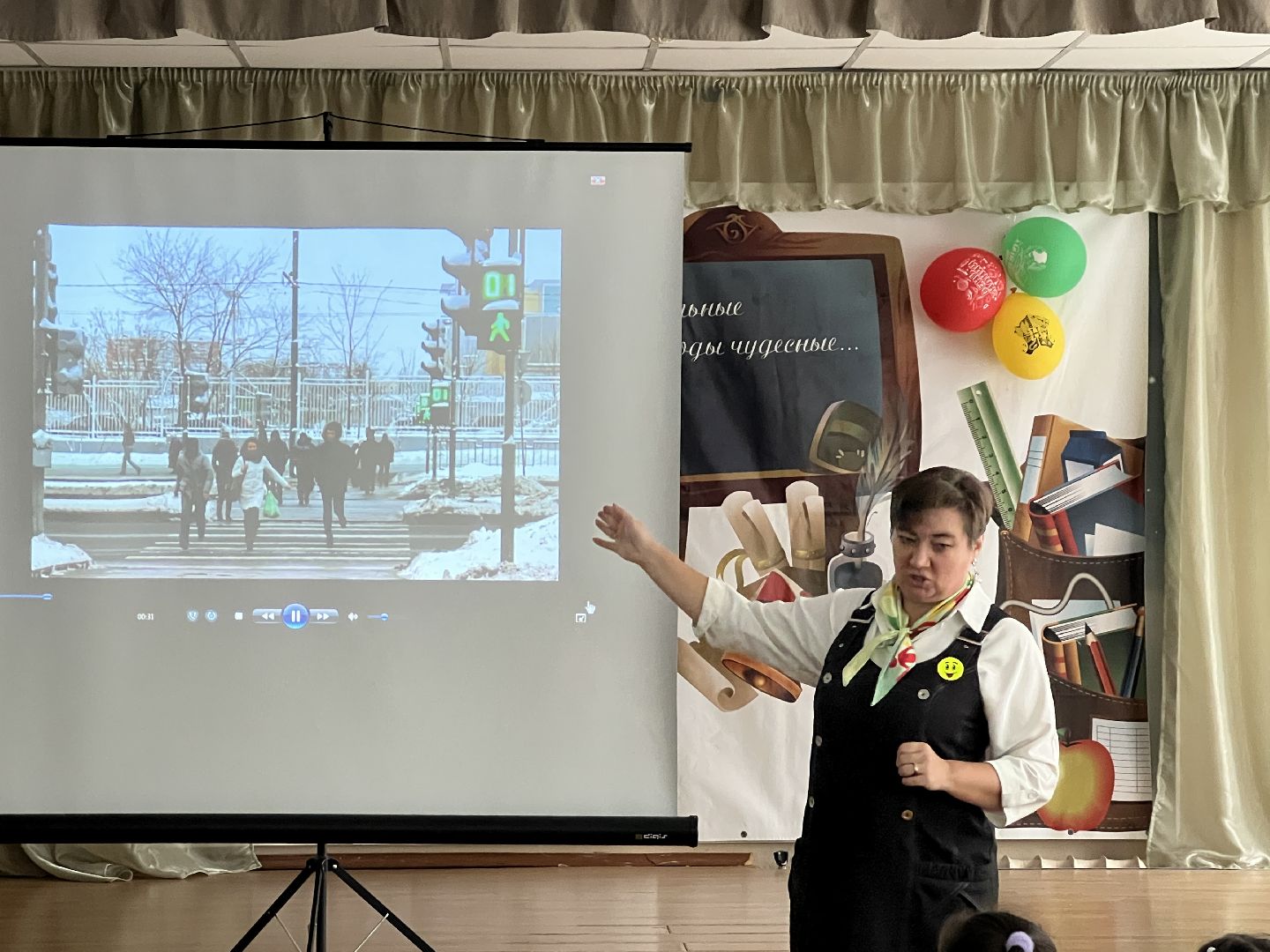Солнечногорск, Школа, БДД, госавтоинспекторы, волонтеры, Засветись, Менделеево,