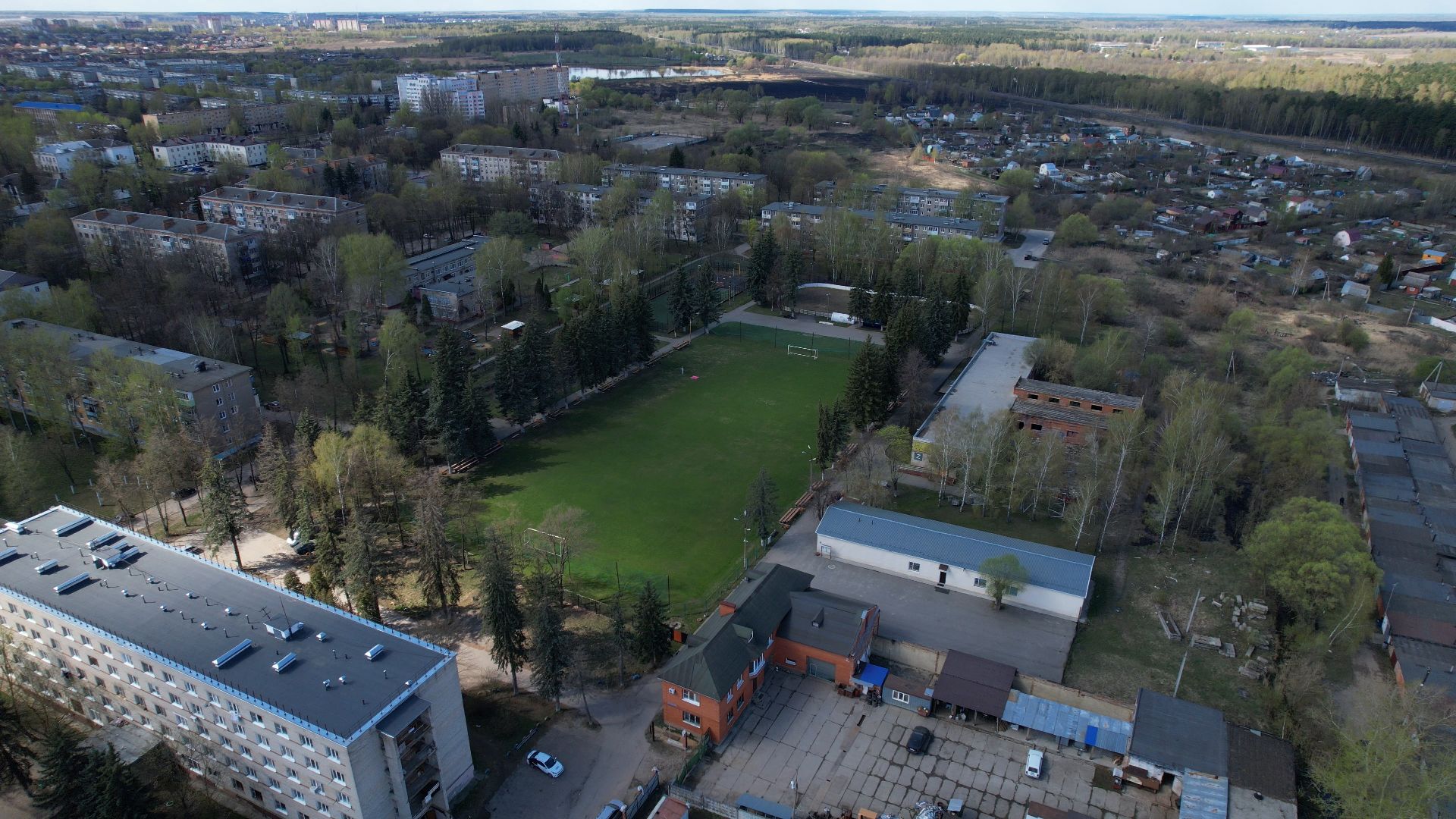 спорт, воскресенск, горняк,видео с коптера,