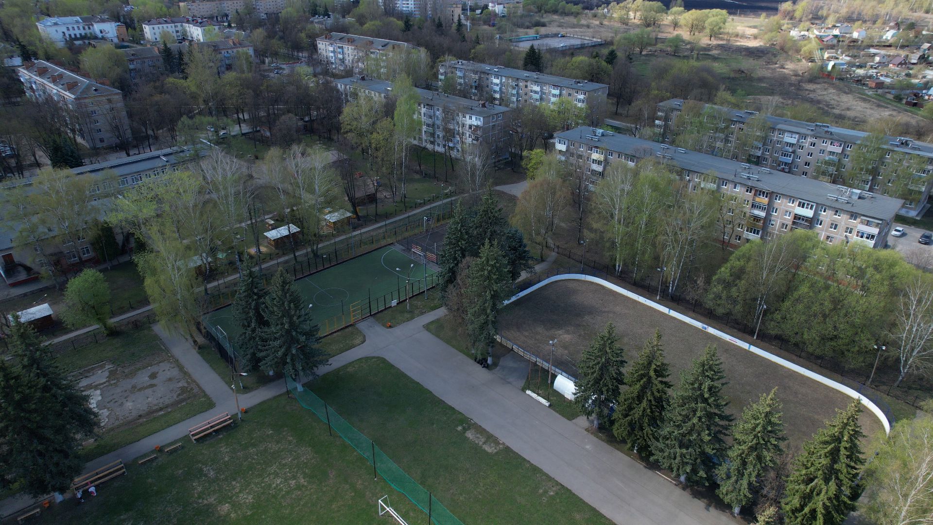 спорт, воскресенск, горняк,видео с коптера,