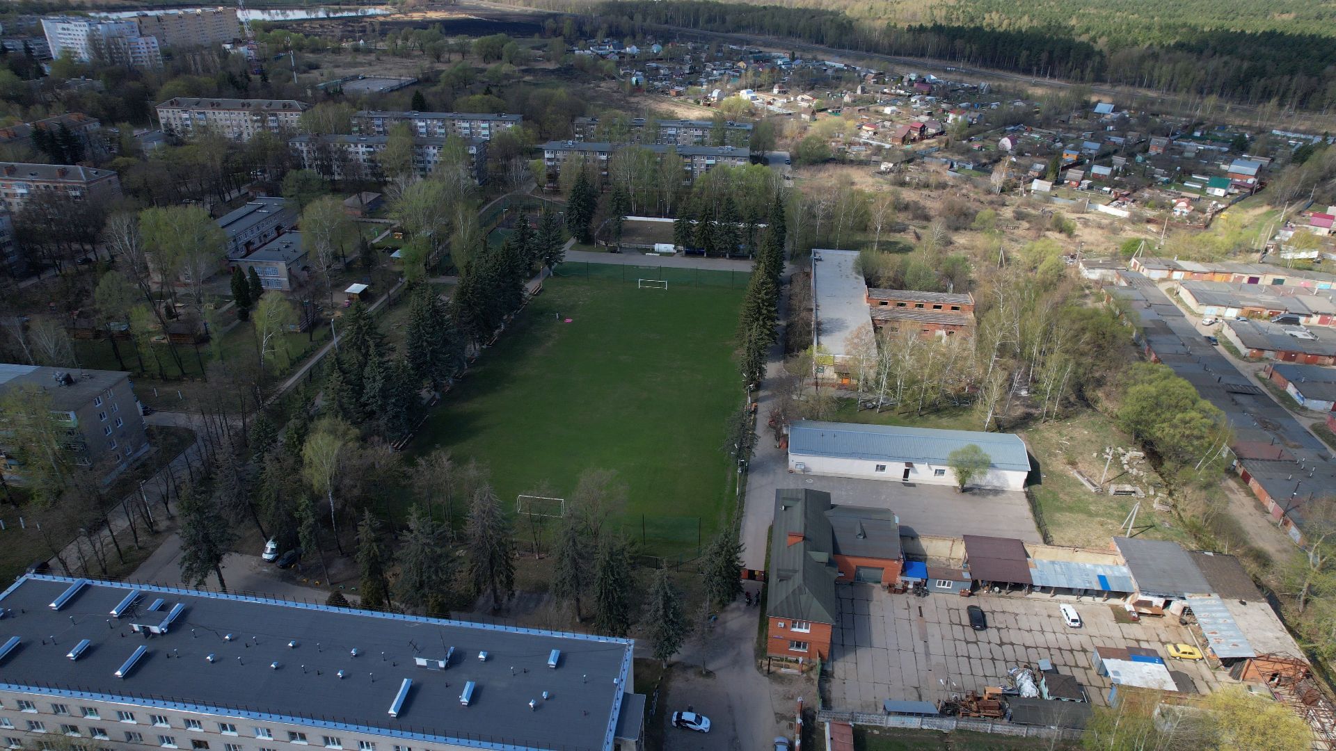 спорт, воскресенск, горняк,видео с коптера,