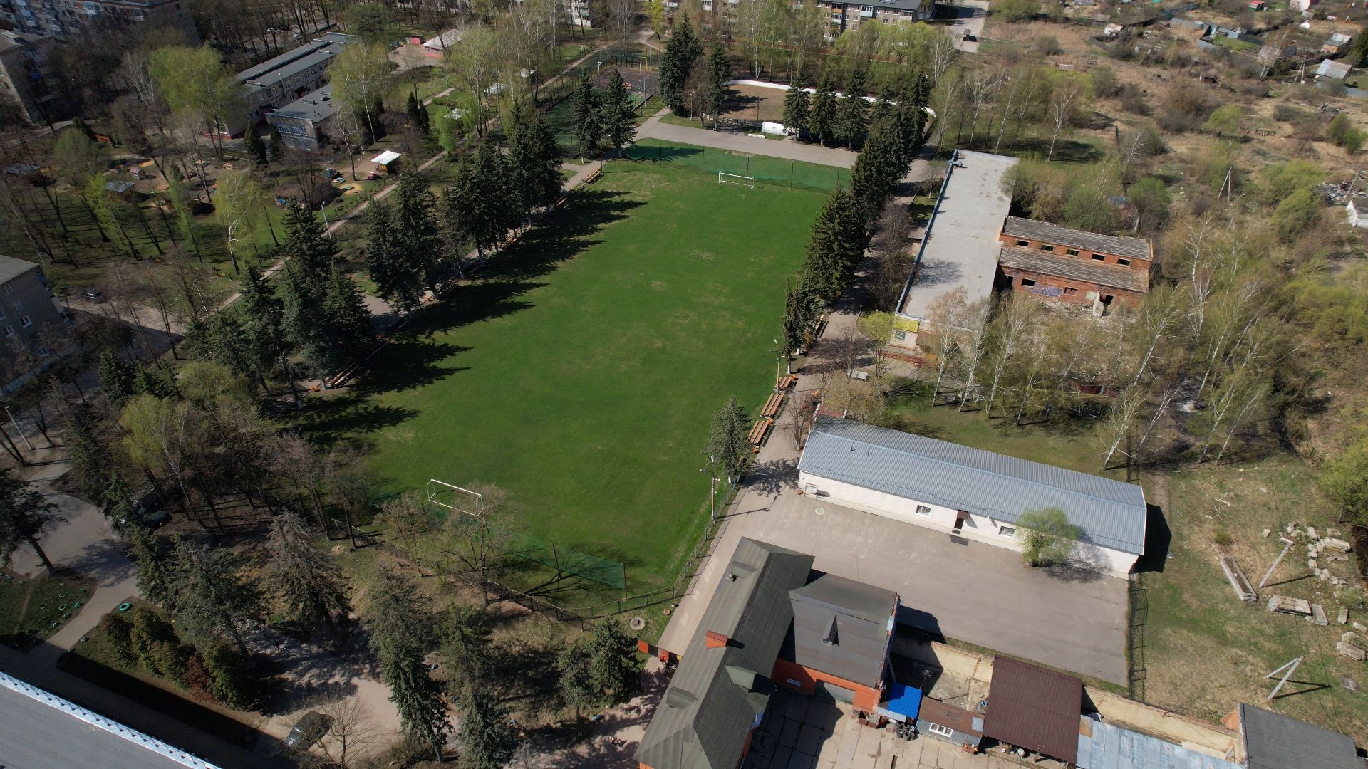 спорт, воскресенск, горняк,видео с коптера,