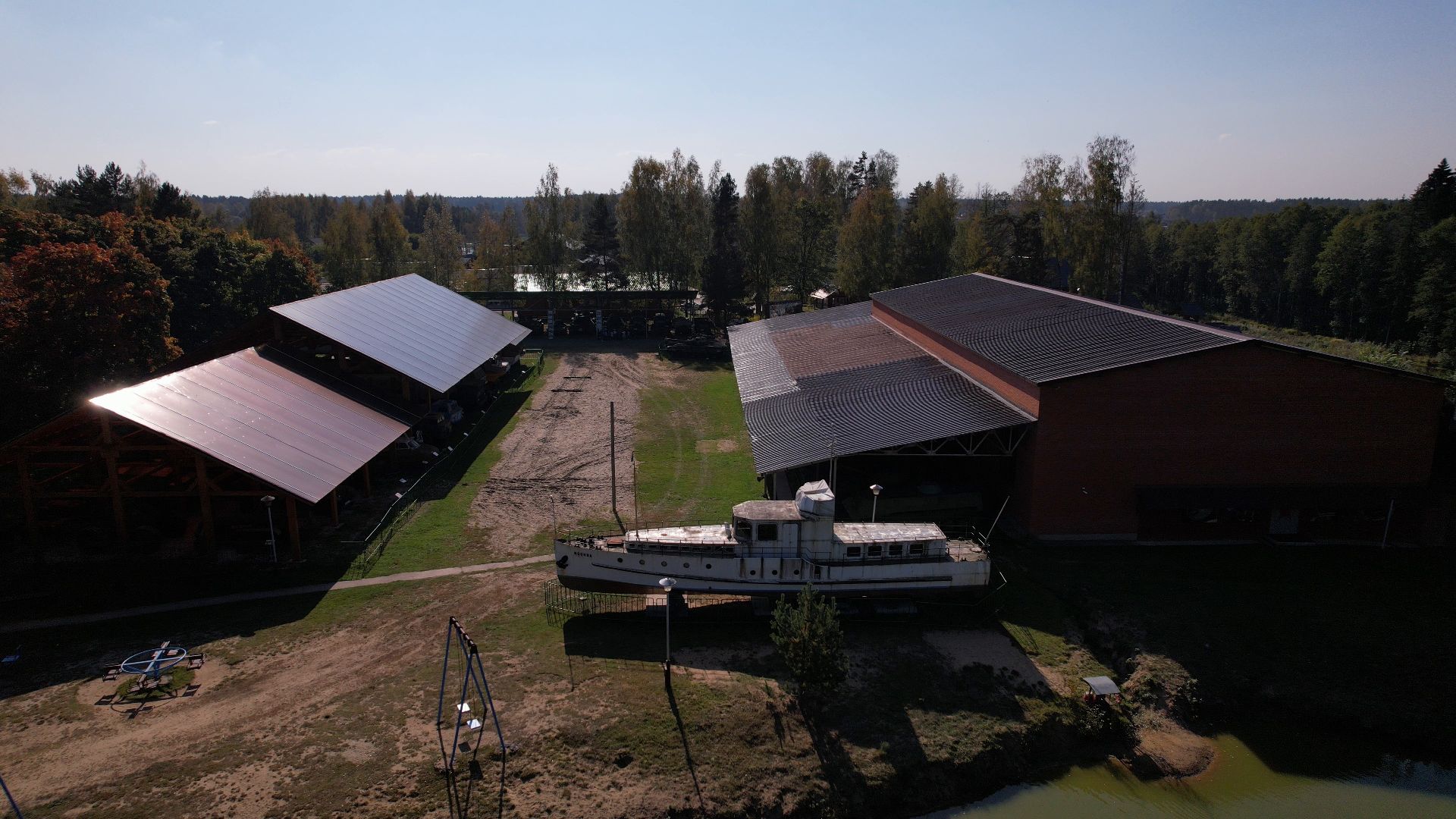 ивановское, черноголовка, летающая тарелка,видео с коптера,