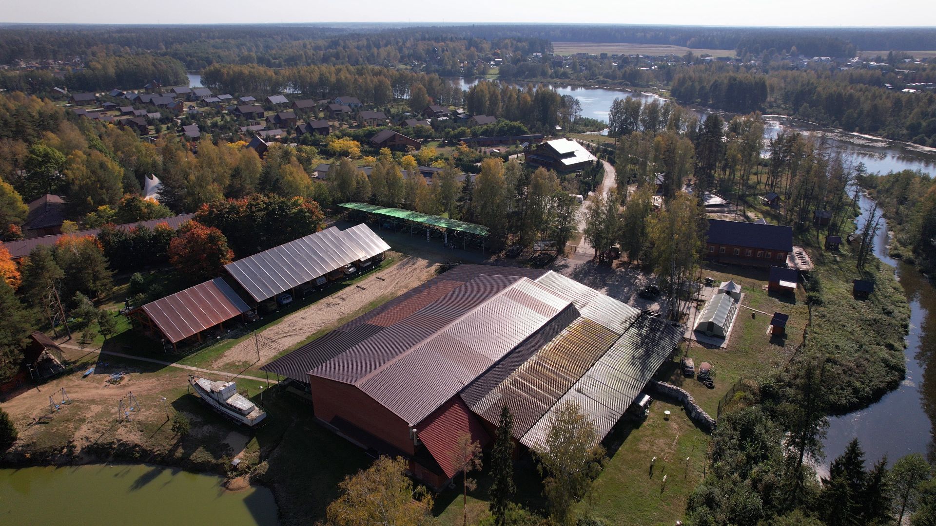 ивановское, черноголовка, летающая тарелка,видео с коптера,