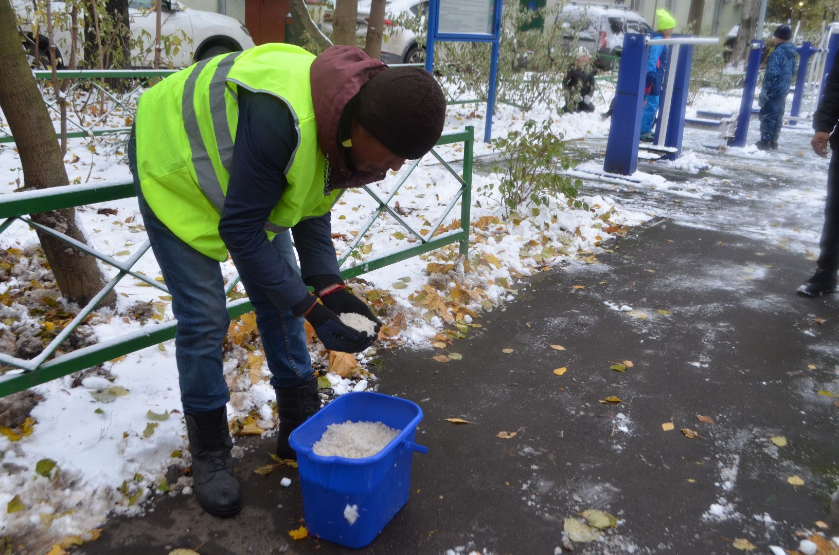 Люберцы, коммунальщики, снег,
