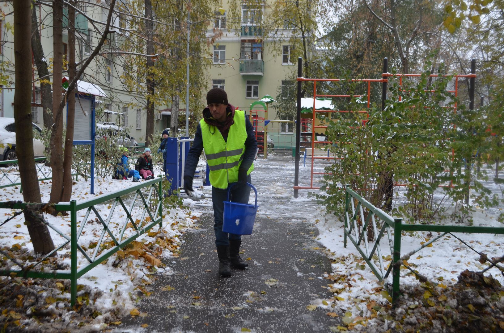 Люберцы, коммунальщики, снег,