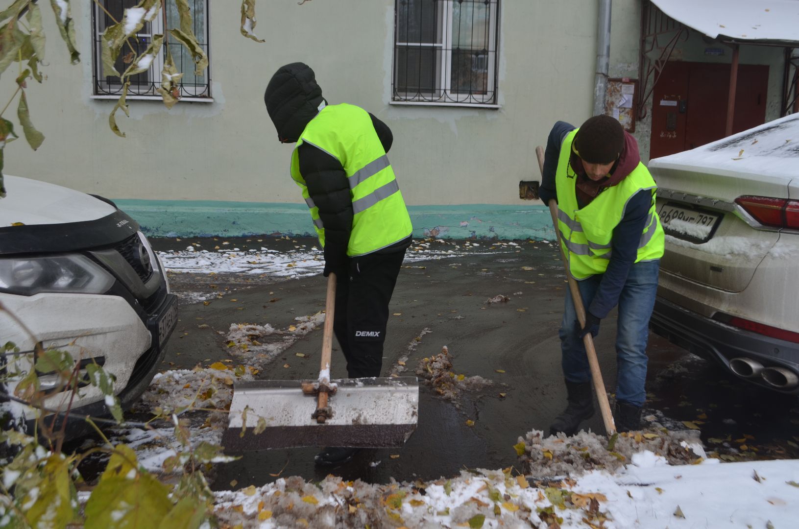 Люберцы, коммунальщики, снег,