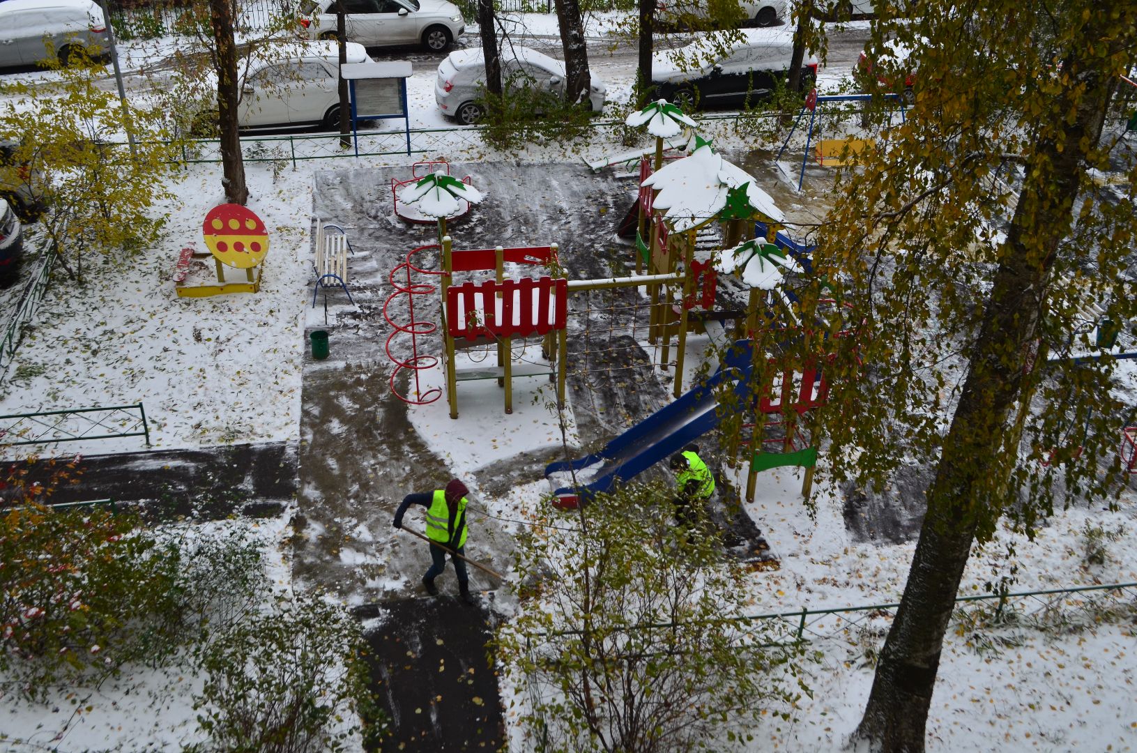 Люберцы, коммунальщики, снег,