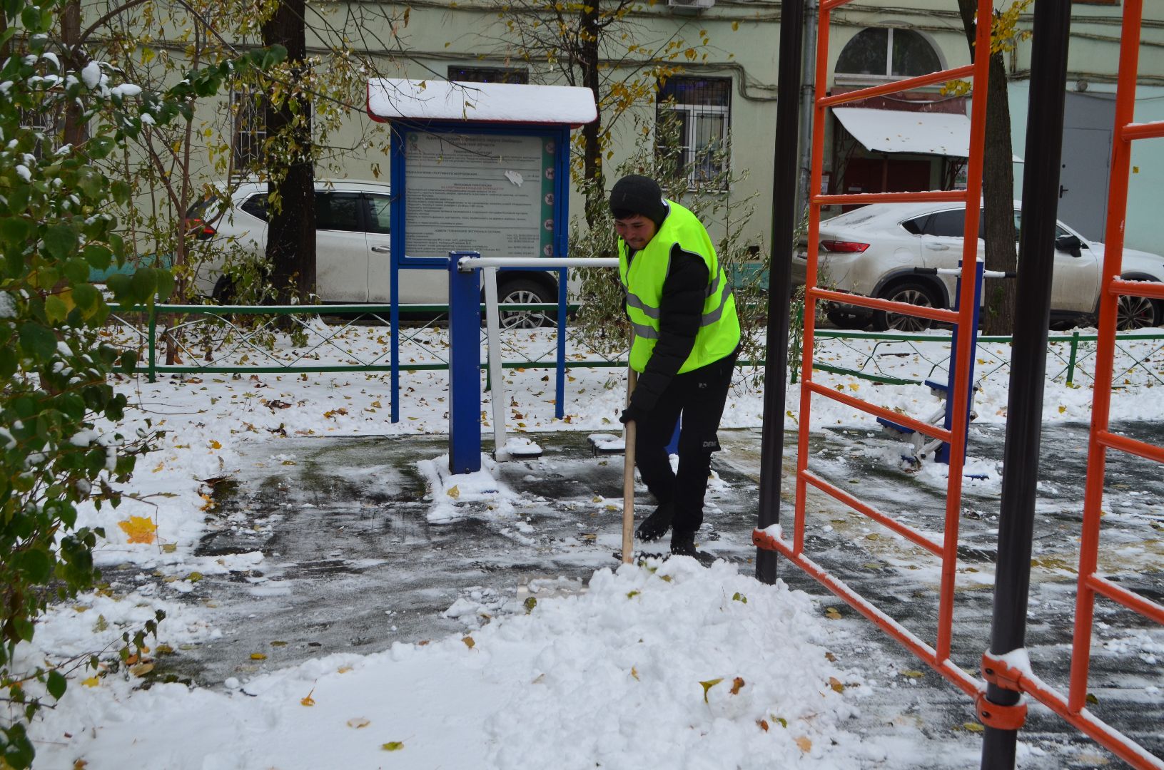 Люберцы, коммунальщики, снег,