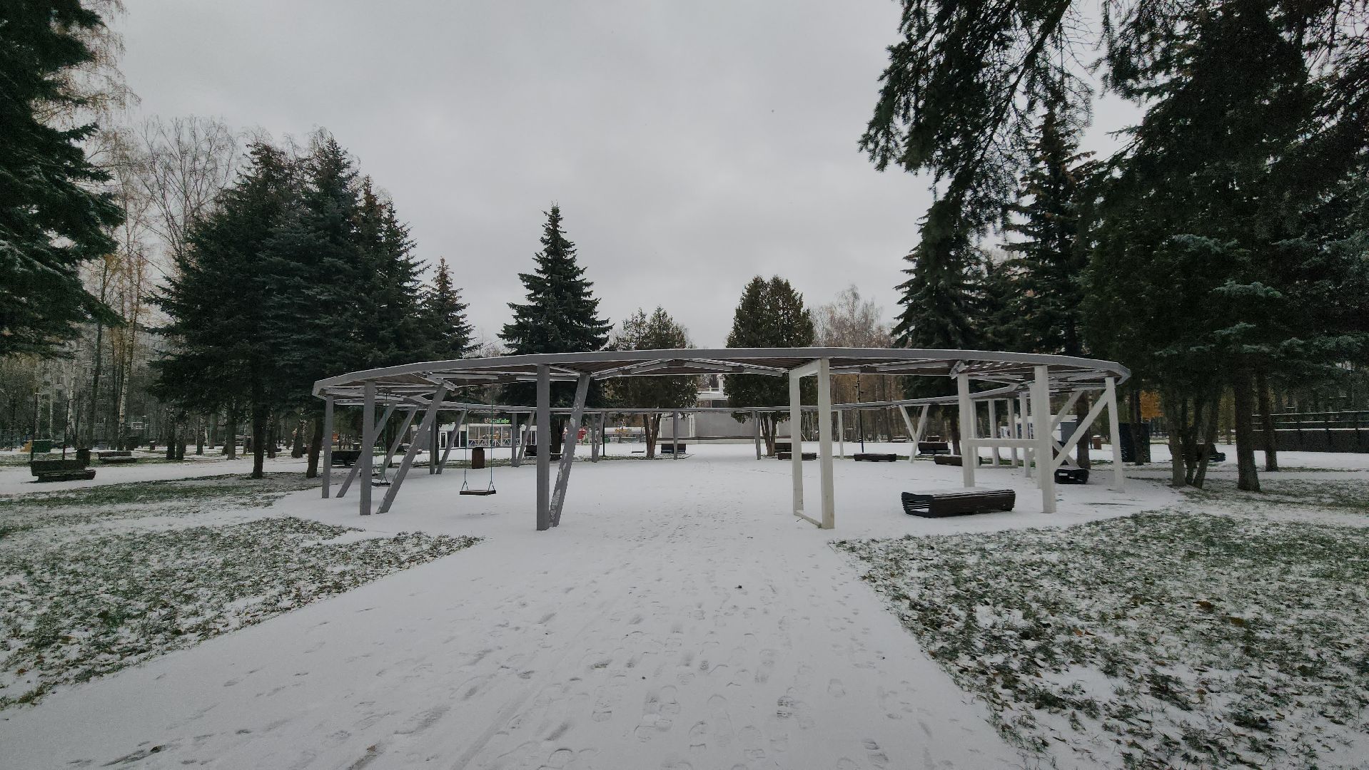 Пушкино, Первый снег, Городской округ Пушкинский, ЖКХ, уборка снега, Зима в Подмосковье, общество, дети, люди,