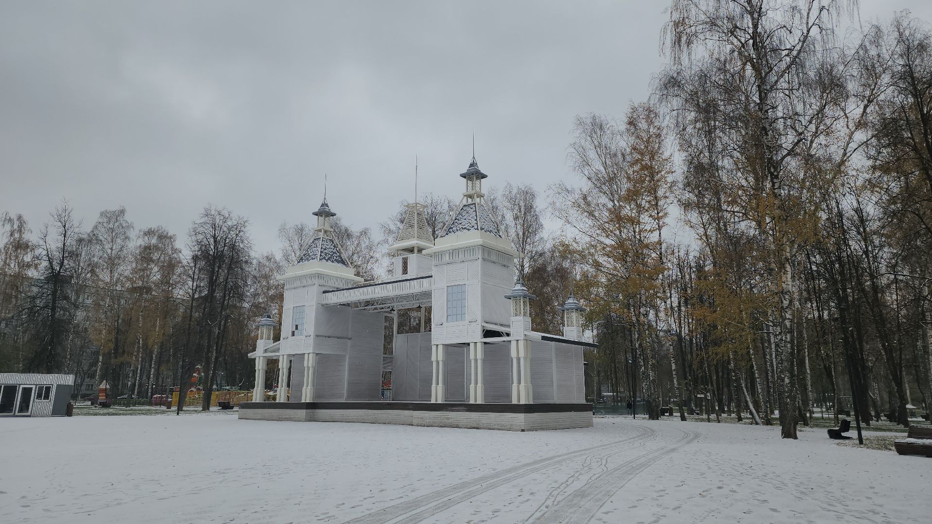 Пушкино, Первый снег, Городской округ Пушкинский, ЖКХ, уборка снега, Зима в Подмосковье, общество, дети, люди,