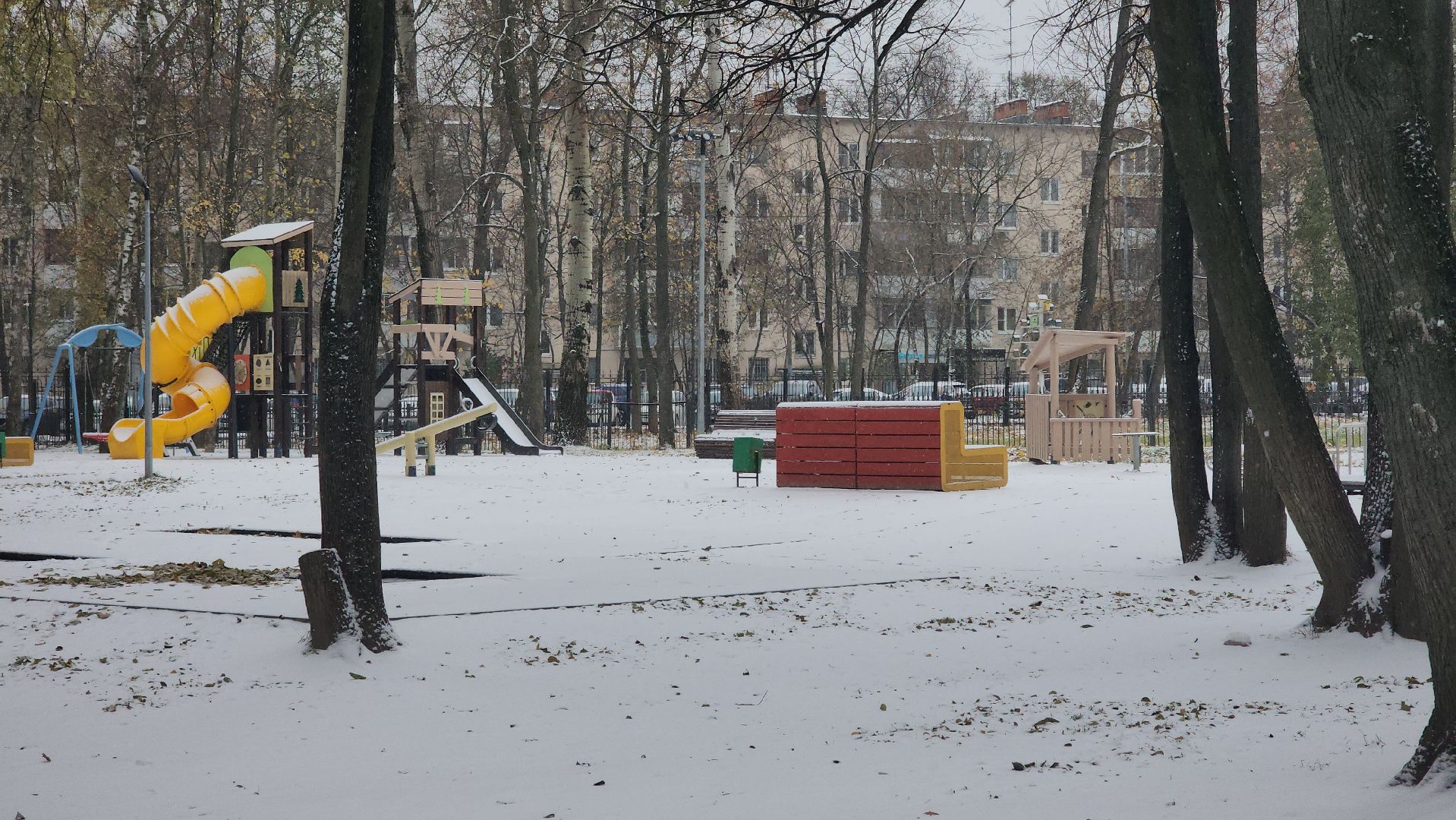 Пушкино, Первый снег, Городской округ Пушкинский, ЖКХ, уборка снега, Зима в Подмосковье, общество, дети, люди,