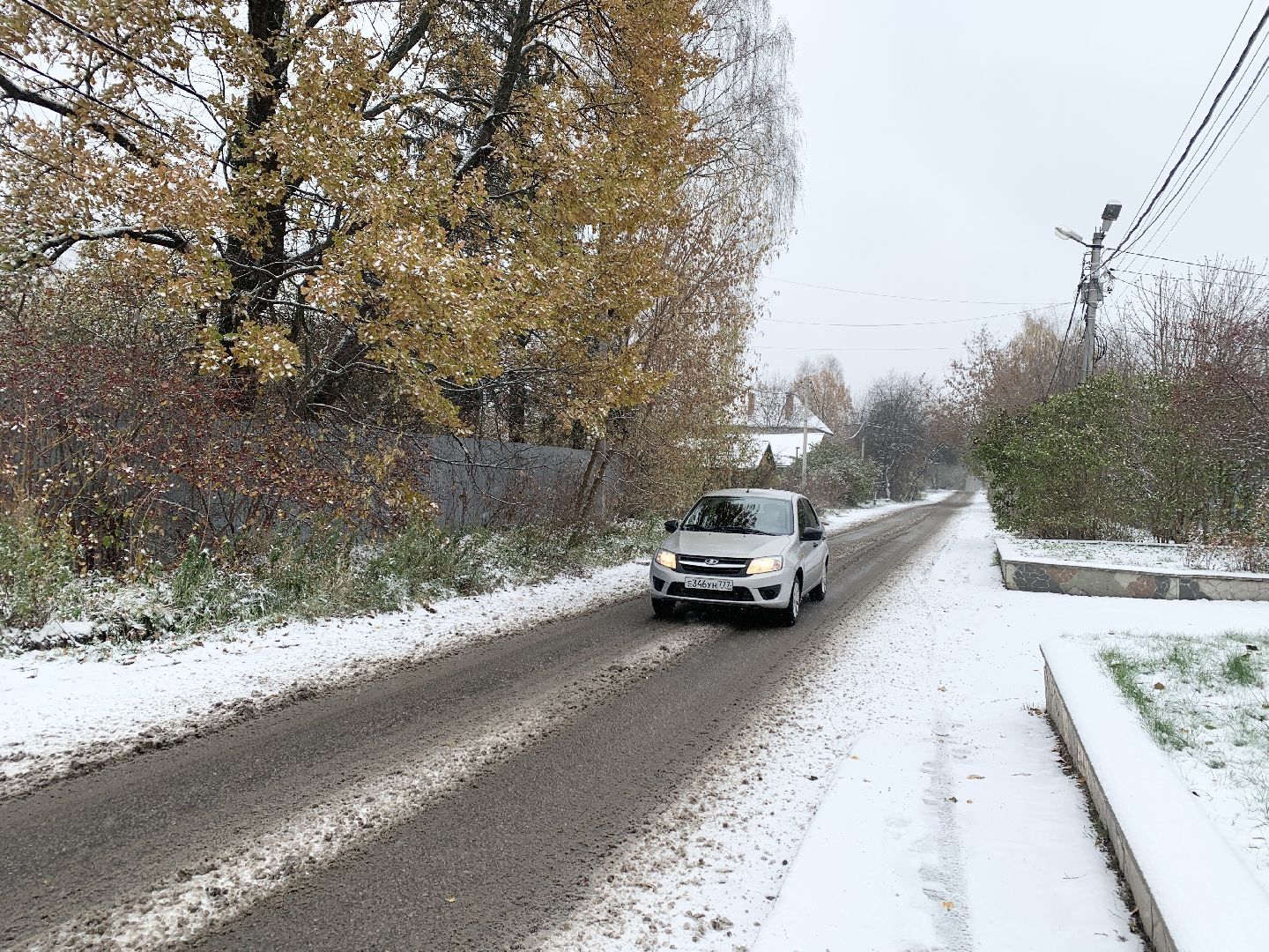 Балашиха, Подмосковье, ЖКХ, Первый снег,
