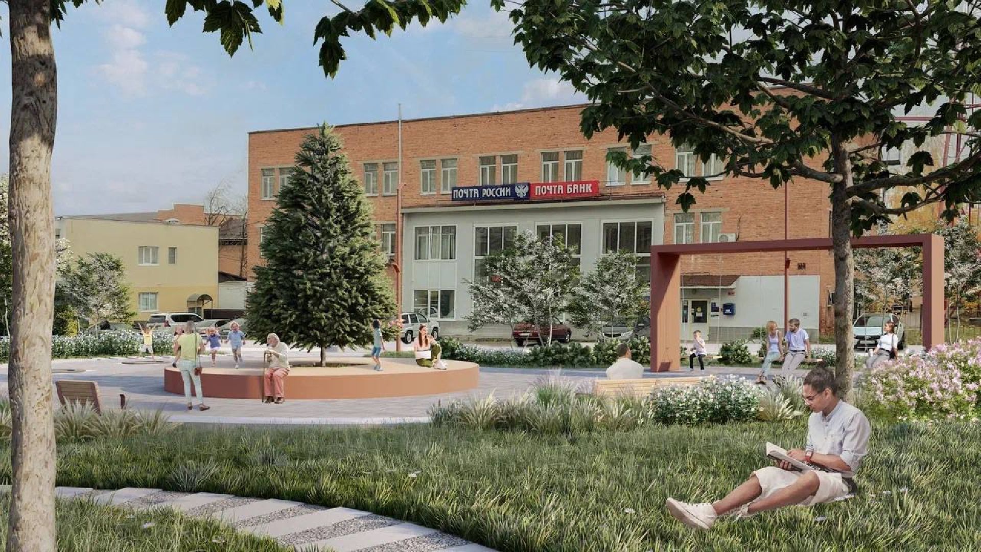 волоколамск, благоустройство двух скверов, Школьная-Парковая,