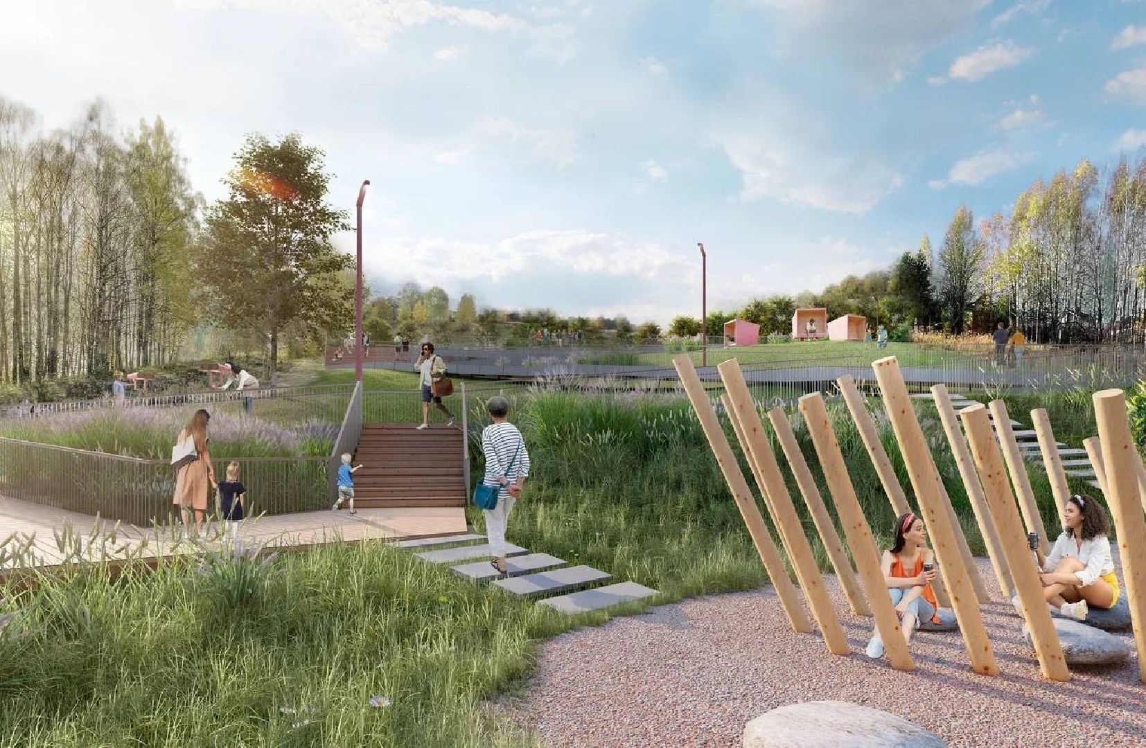 волоколамск, благоустройство двух скверов, Школьная-Парковая,