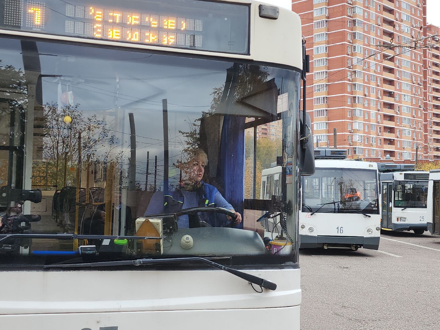 троллейбусный парк, видное, водители, семья, профессиональный праздник,