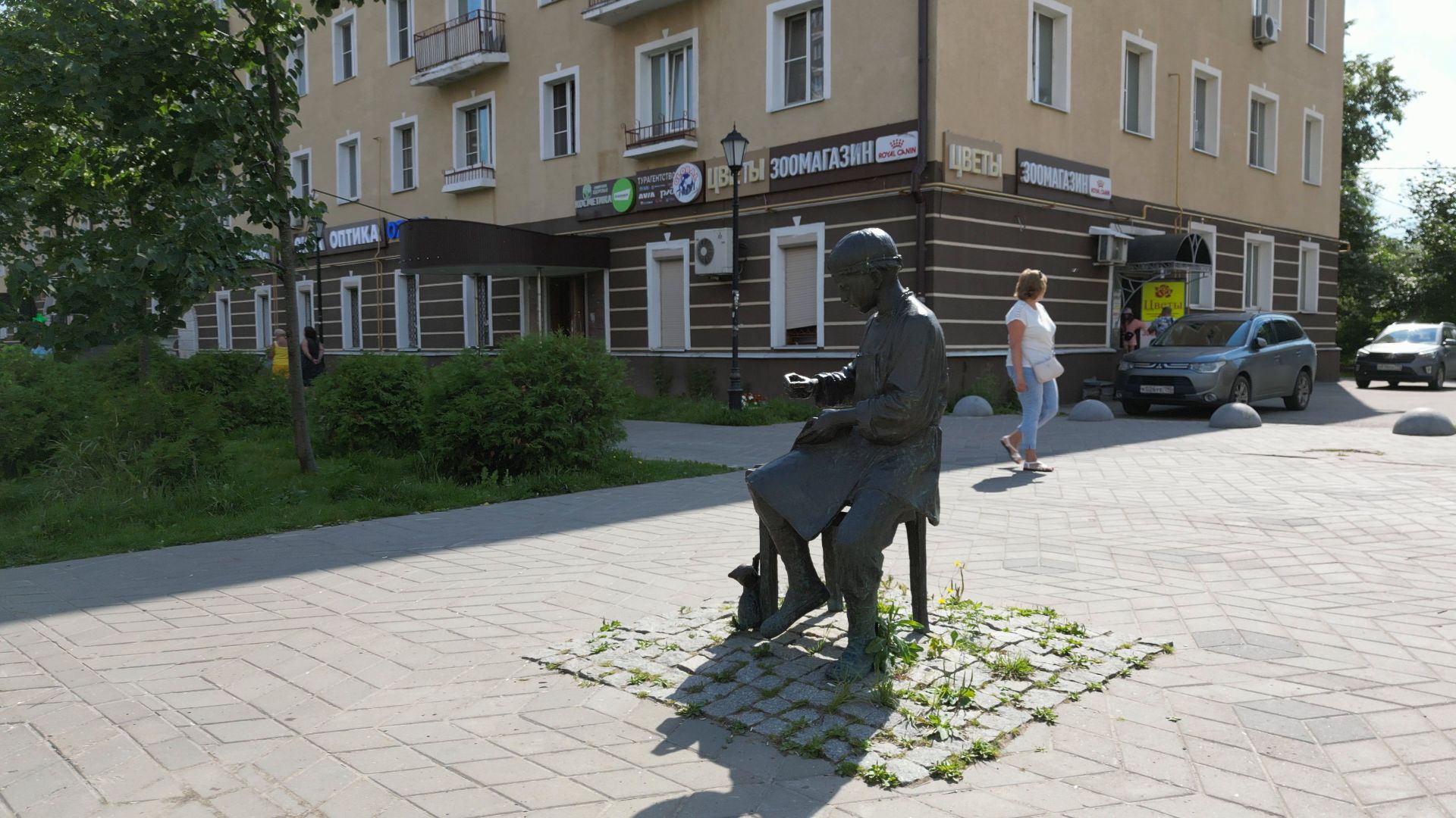 лосино-петровский, скульптура, парк, благоустройство,видео с коптера,