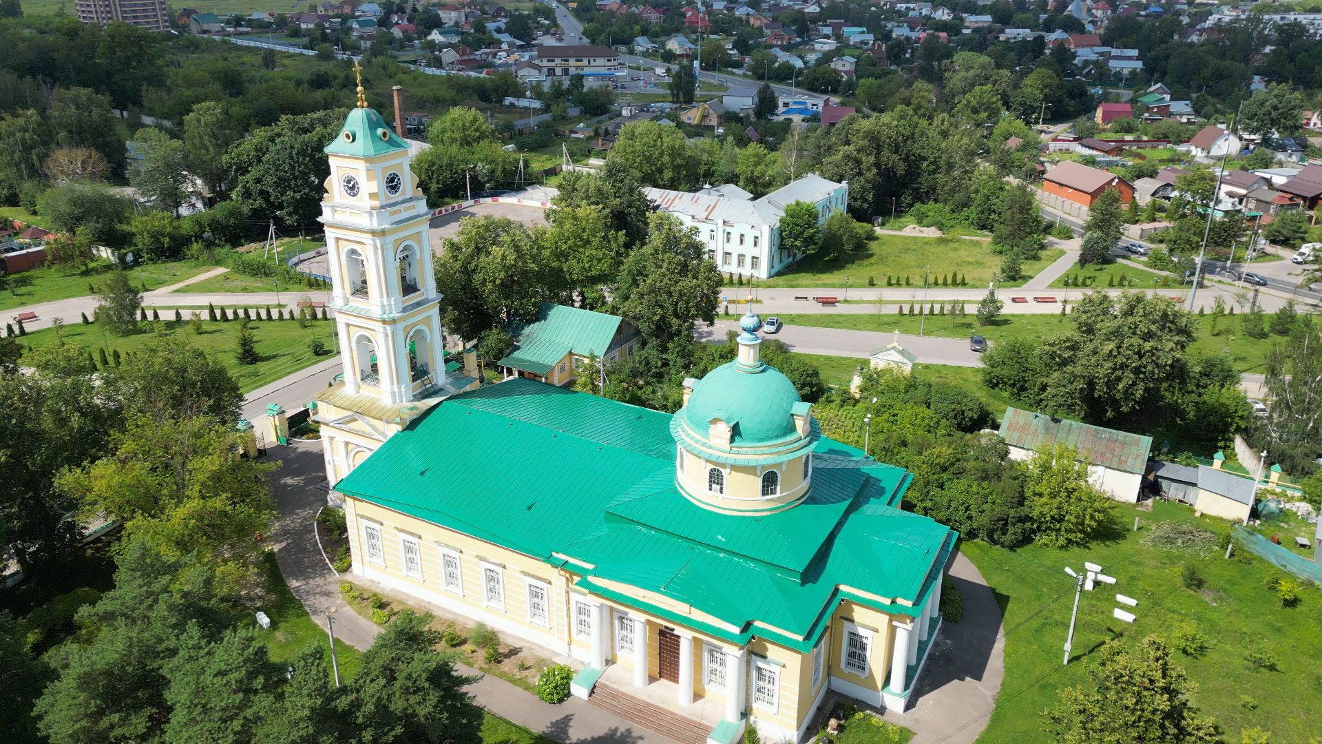 лосино-петровский, церковь, культура,видео с коптера,