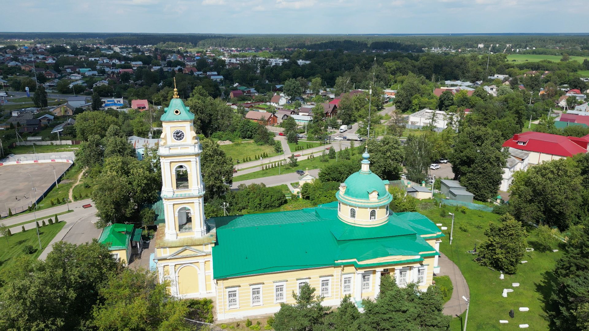 лосино-петровский, церковь, культура,видео с коптера,