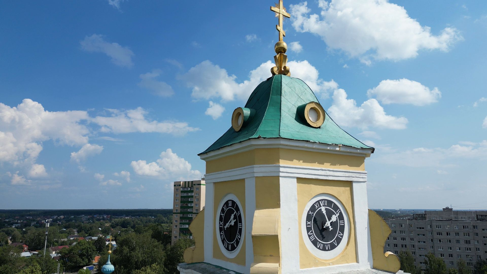 лосино-петровский, церковь, культура,видео с коптера,