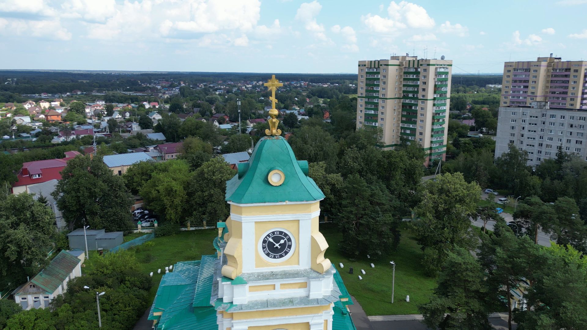 лосино-петровский, церковь, культура,видео с коптера,