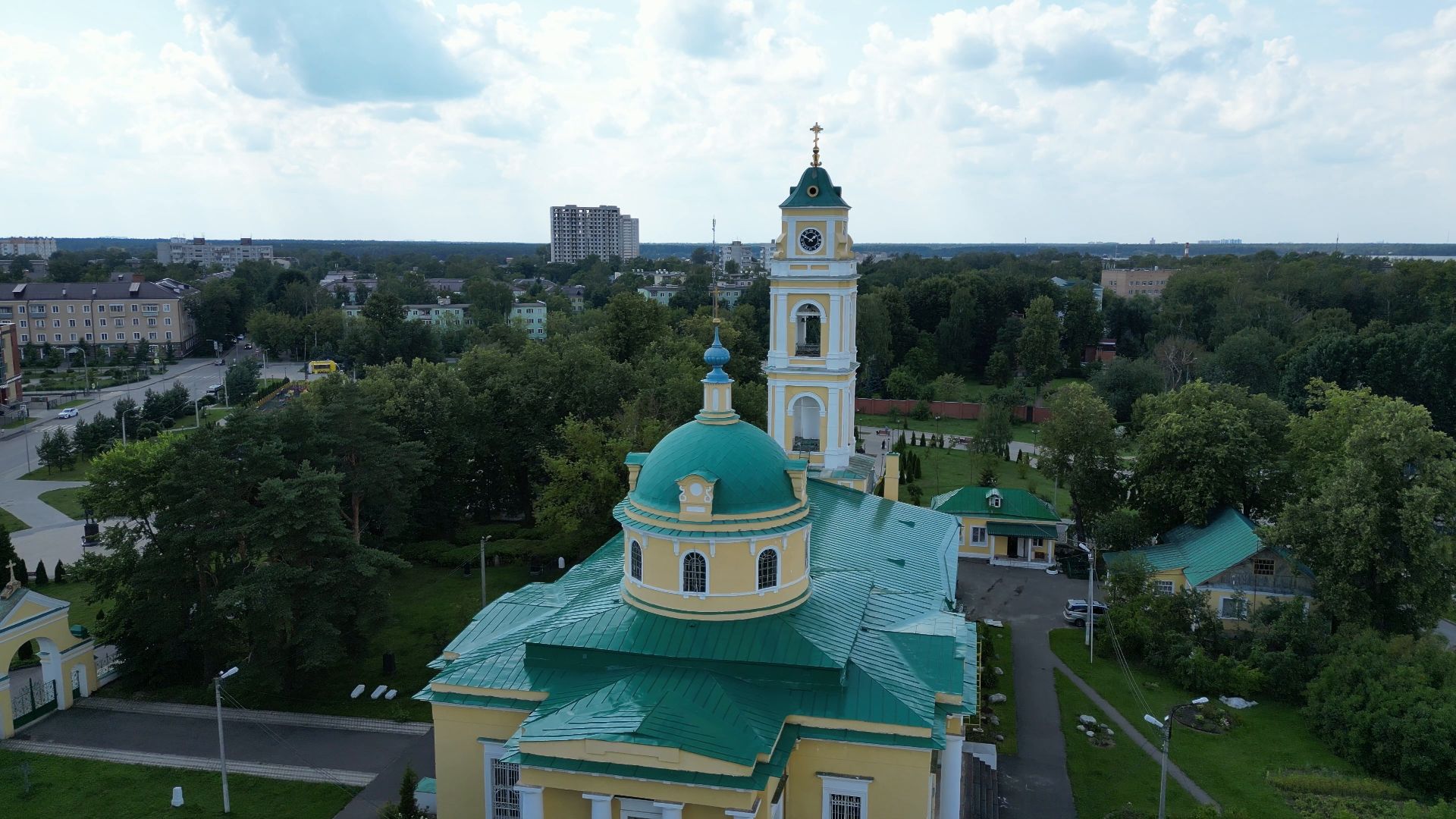 лосино-петровский, церковь, культура,видео с коптера,