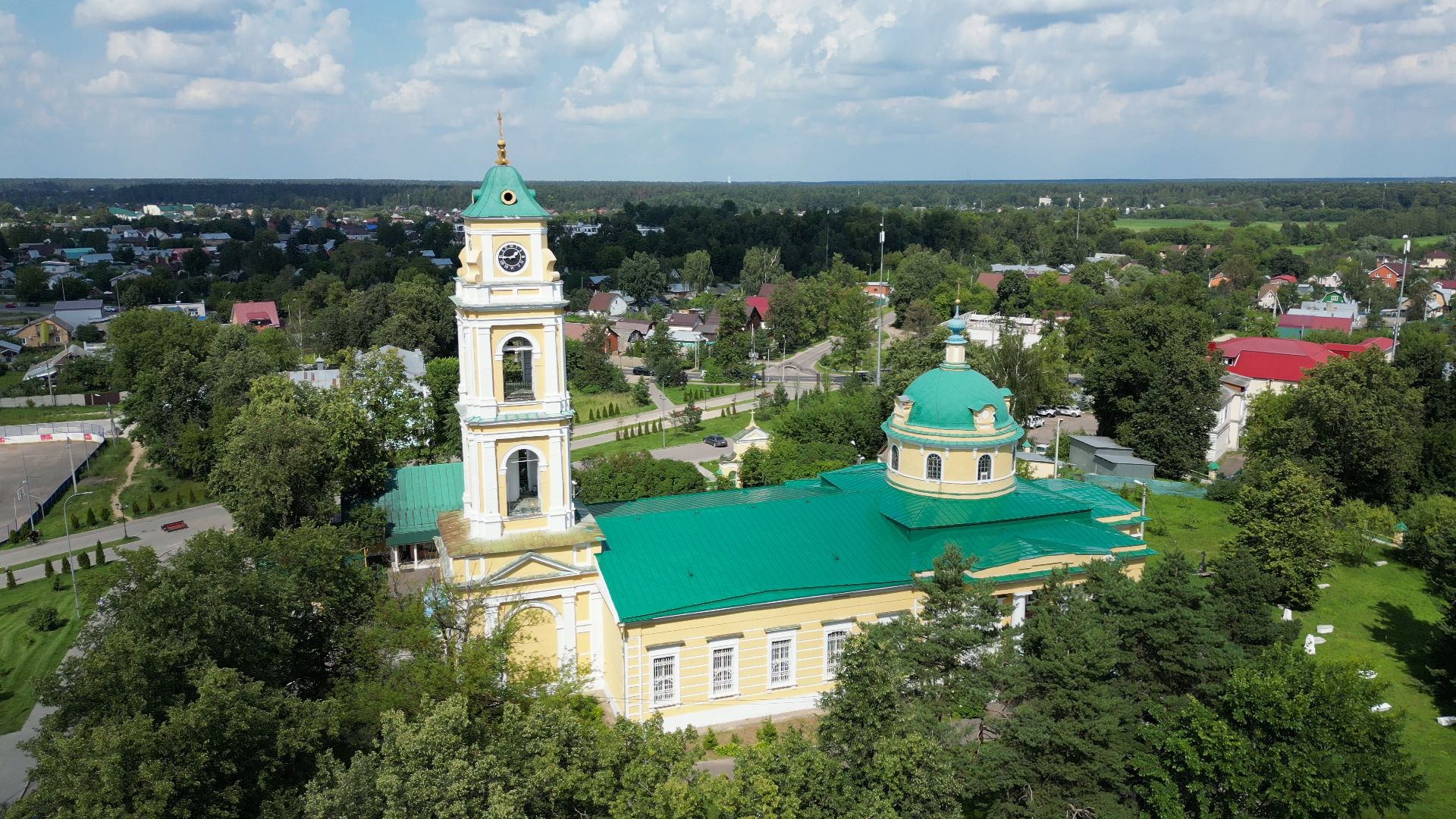 лосино-петровский, церковь, культура,видео с коптера,