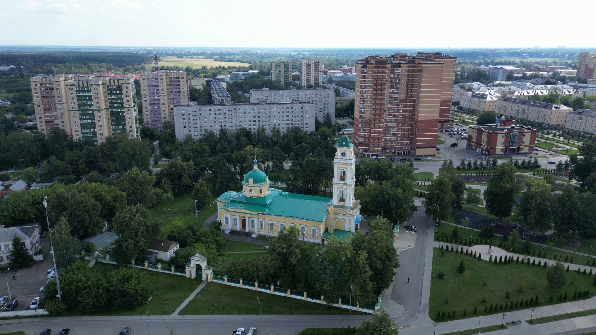 лосино-петровский, церковь, культура,видео с коптера,
