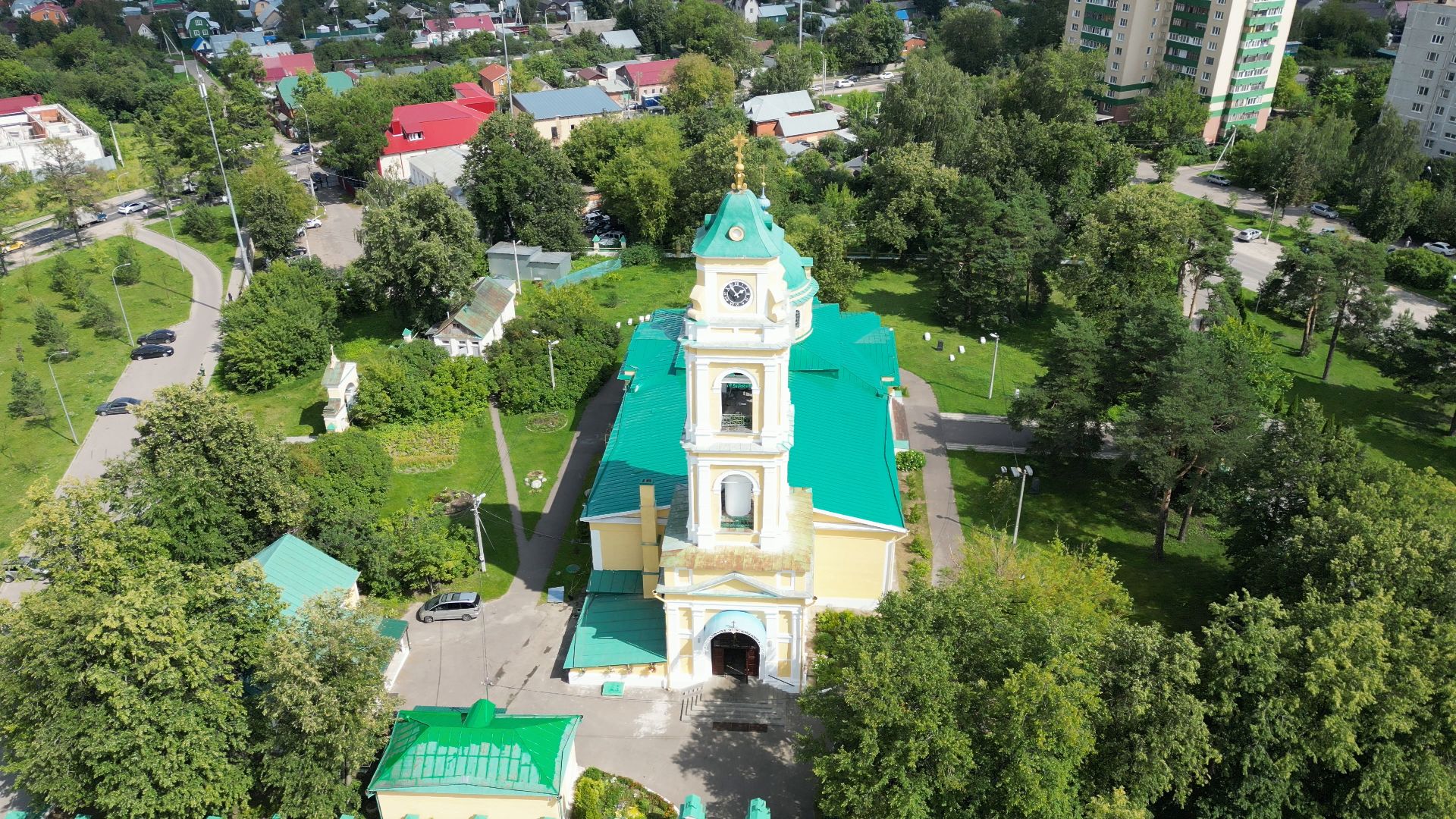 лосино-петровский, церковь, культура,видео с коптера,