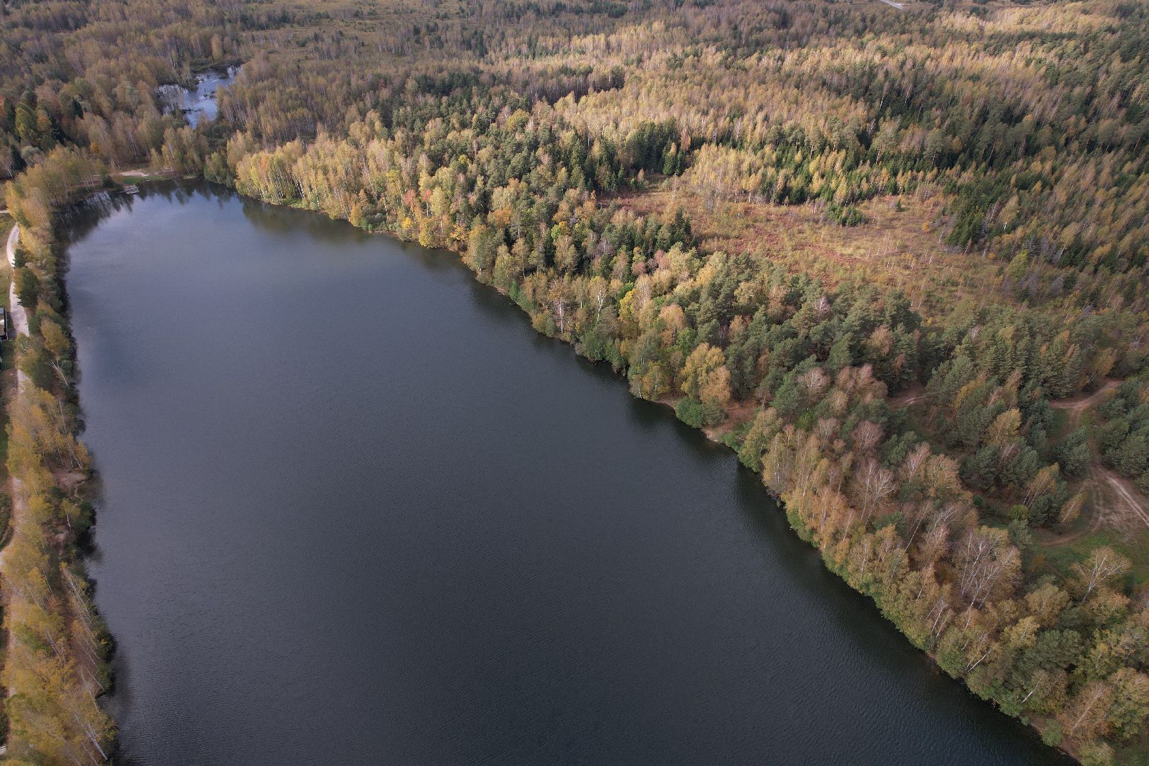 озеро, орехово-зуево, благоустройство,видео с коптера,