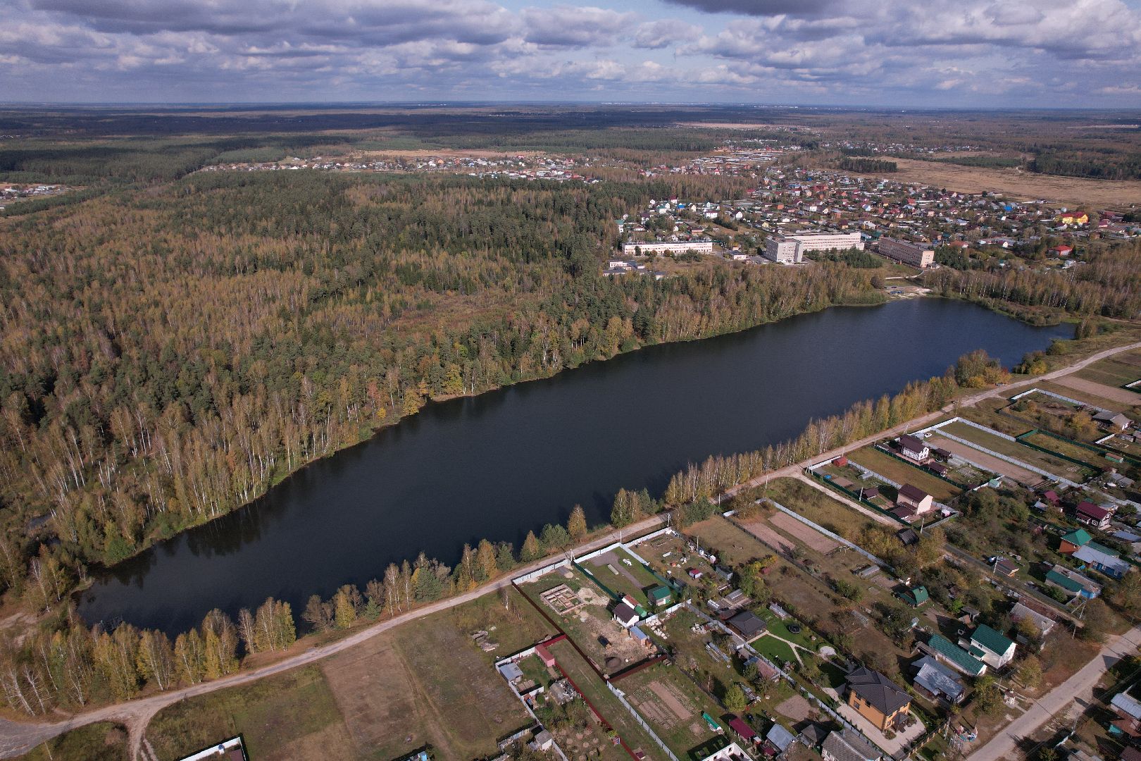 озеро, орехово-зуево, благоустройство,видео с коптера,