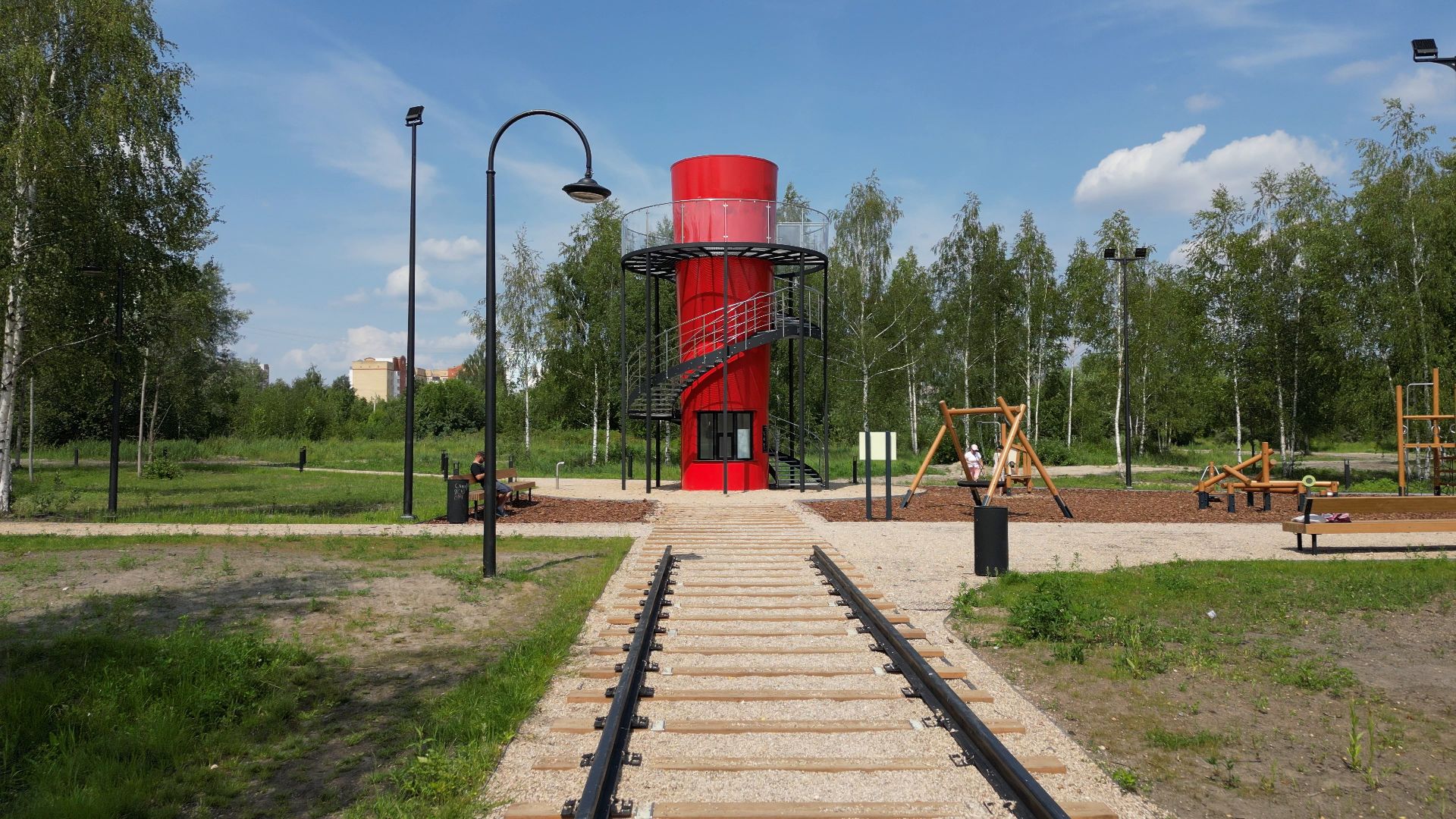 электрогорск, озеро, благоустройство,видео с коптера,