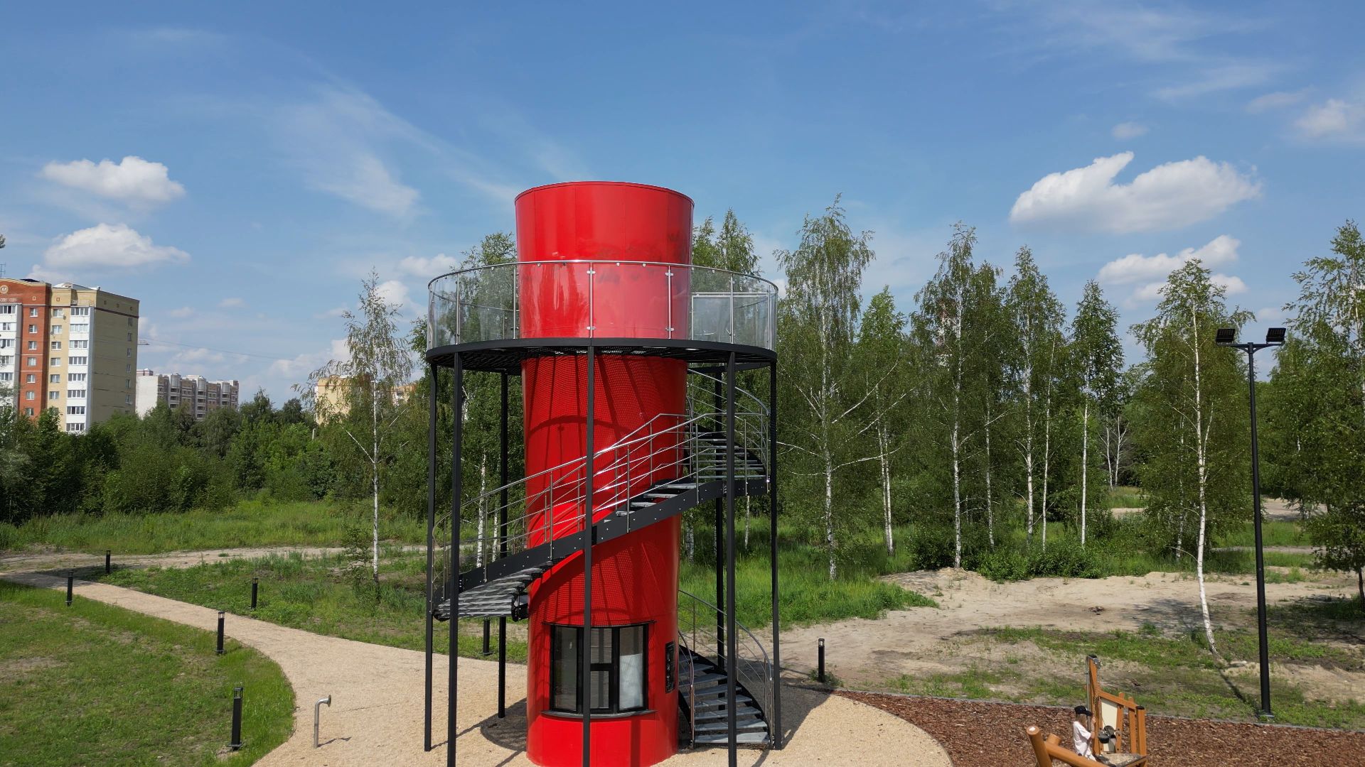 электрогорск, озеро, благоустройство,видео с коптера,