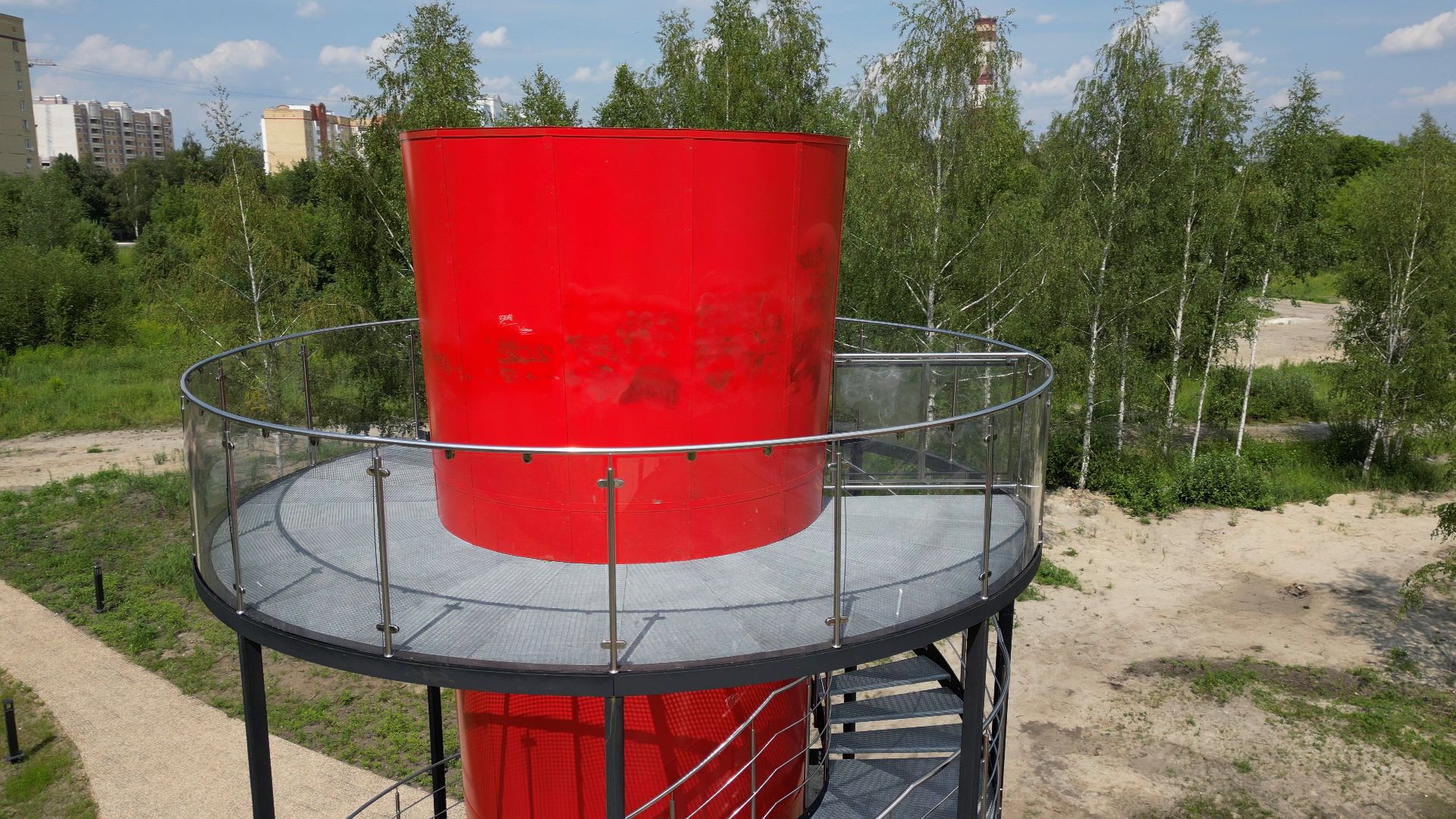 электрогорск, озеро, благоустройство,видео с коптера,