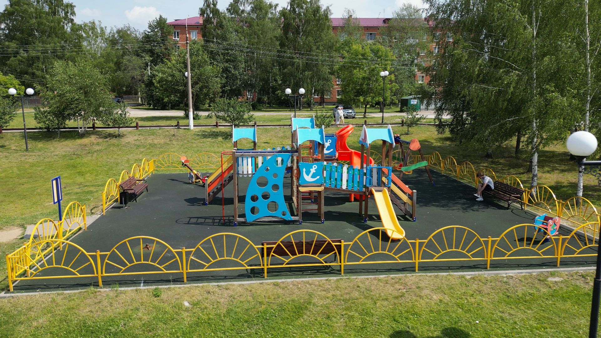 электрогорск, озеро, благоустройство,видео с коптера,