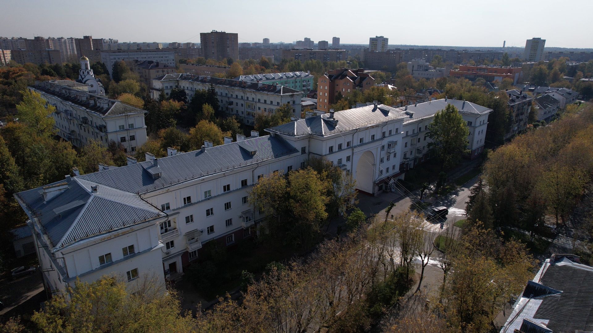 фрязино, архитектура, история,видео с коптера,