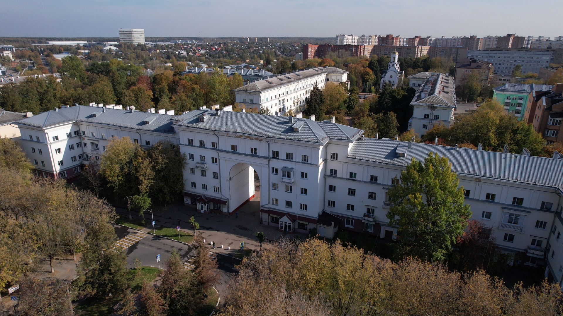 фрязино, архитектура, история,видео с коптера,