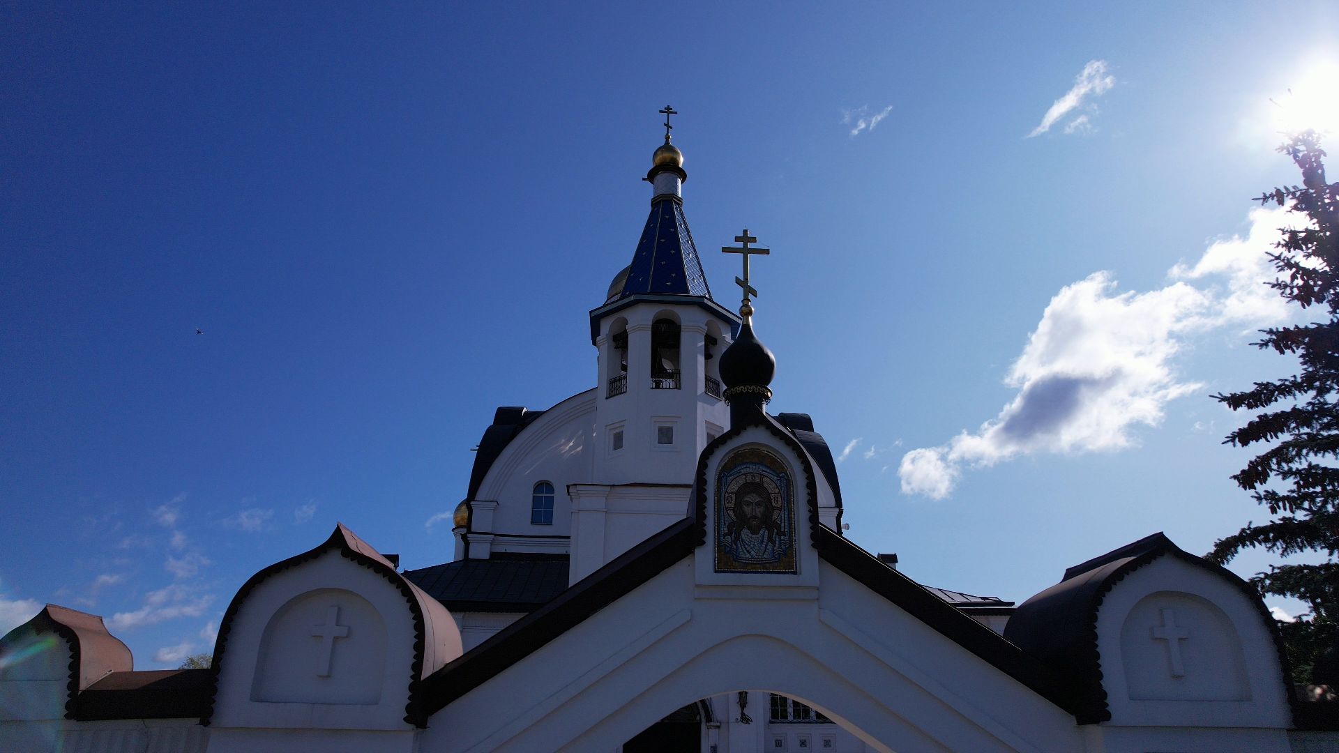 реутов, церковь, благоустройство,видео с коптера,